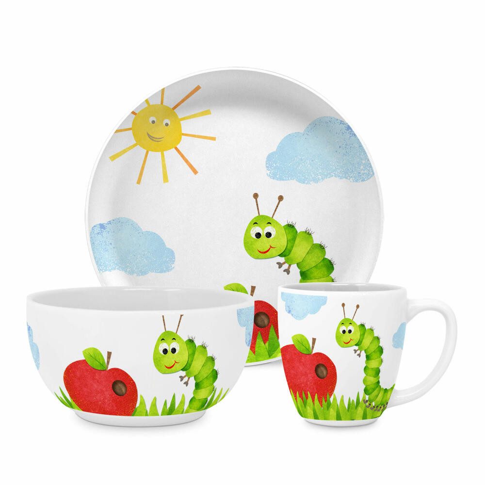 PPD Kindergeschirr-Set Kurt Kids Set, 3-tlg. (3-tlg), Keramik