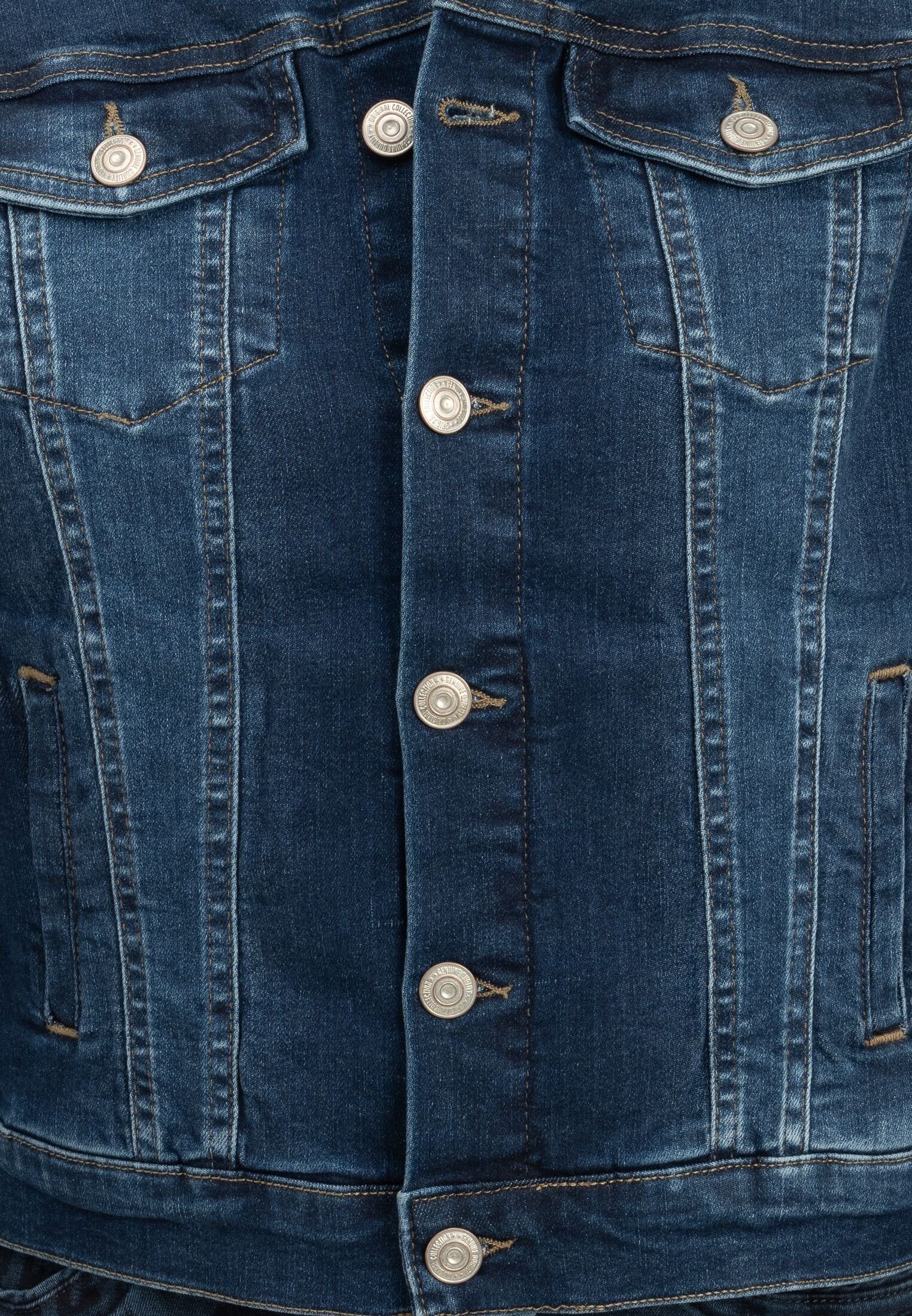 Jeansjacke Pants Recover BLUE in Used-Optik DENIM CHIC