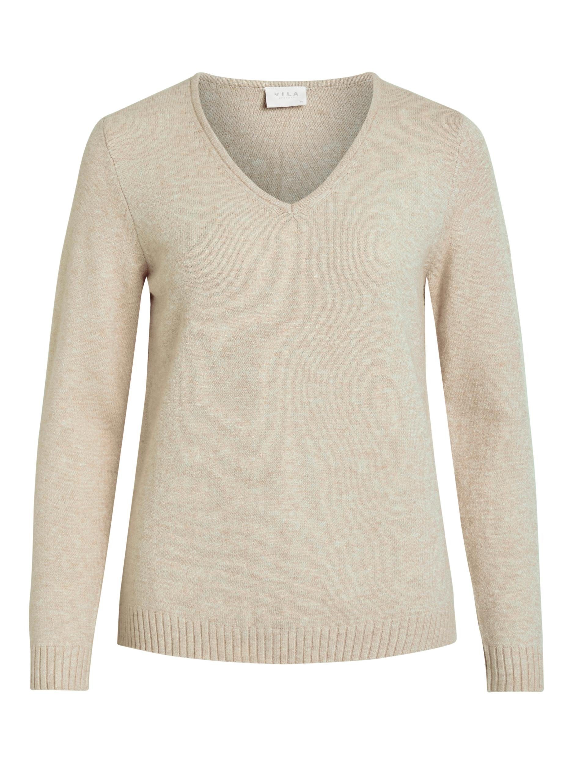 V-Ausschnitt-Pullover VIRIL V-NECK L/S KNIT TOP - NOOS