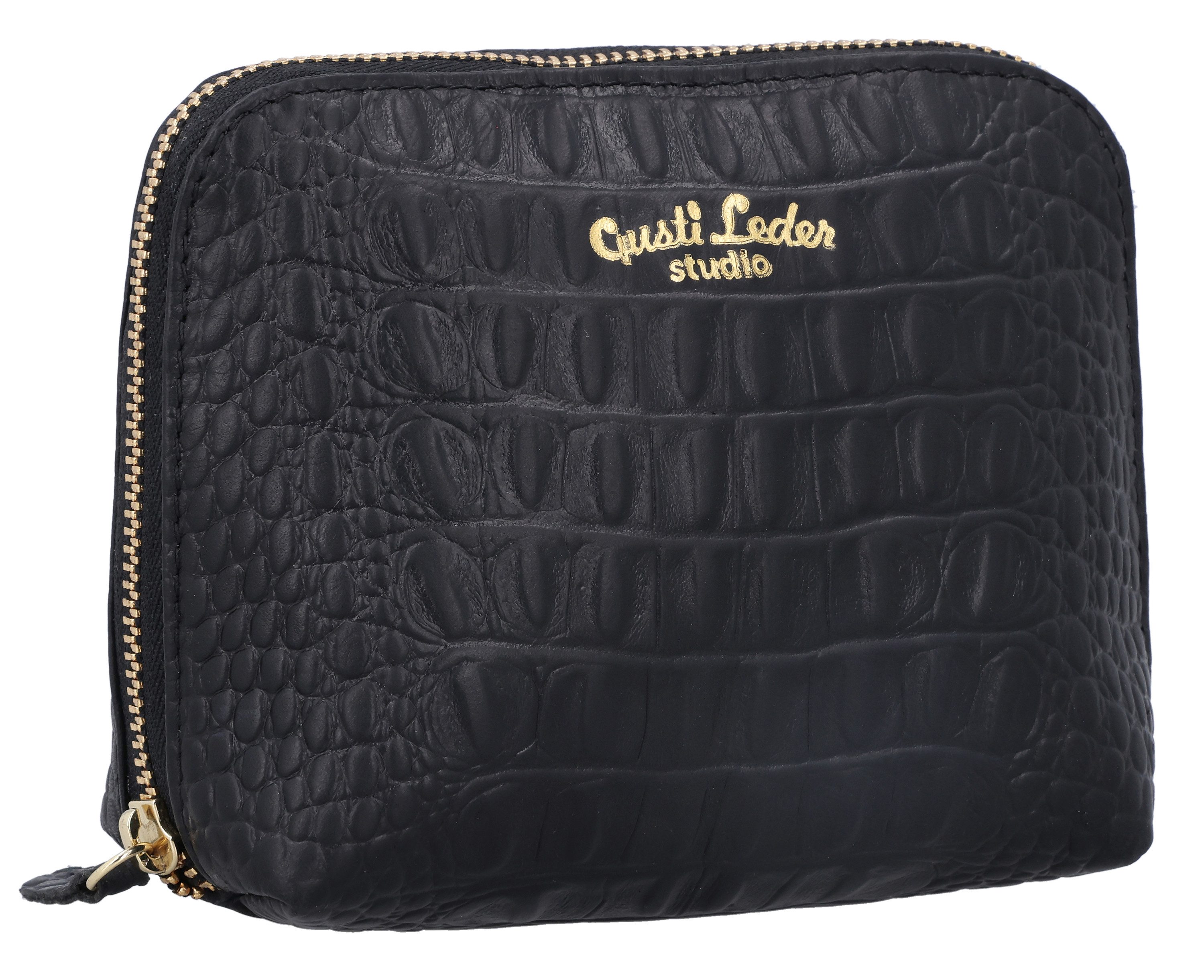 Gusti Leder Kulturbeutel Gusti Leder Kosmetiktasche Leo (1-tlg)