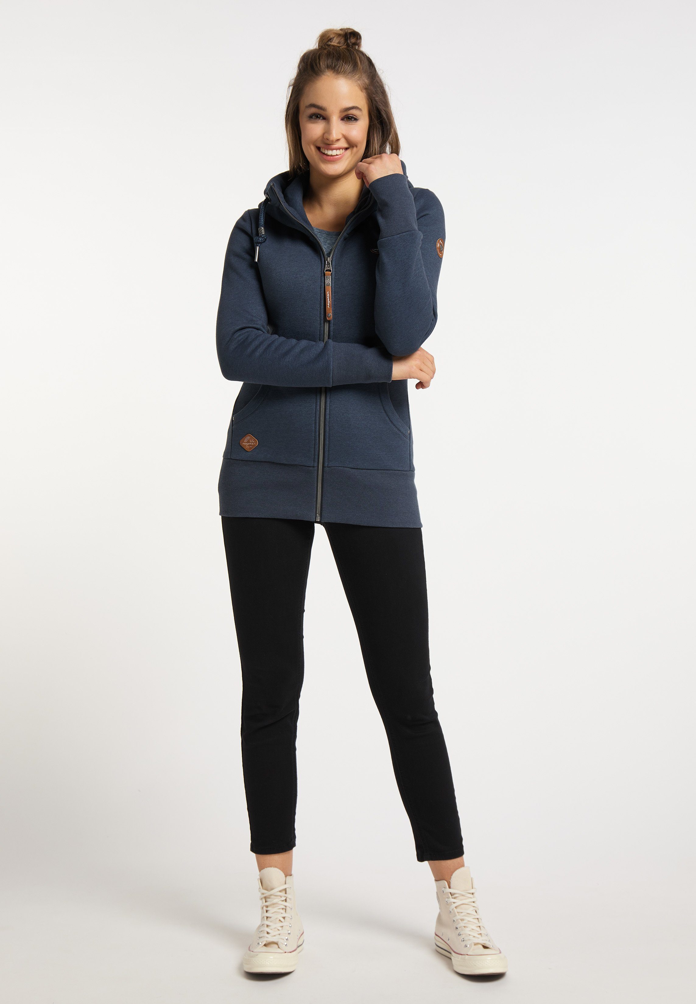 Ragwear Sweatshirt NESKA ZIP Nachhaltige & Vegane Mode NAVY