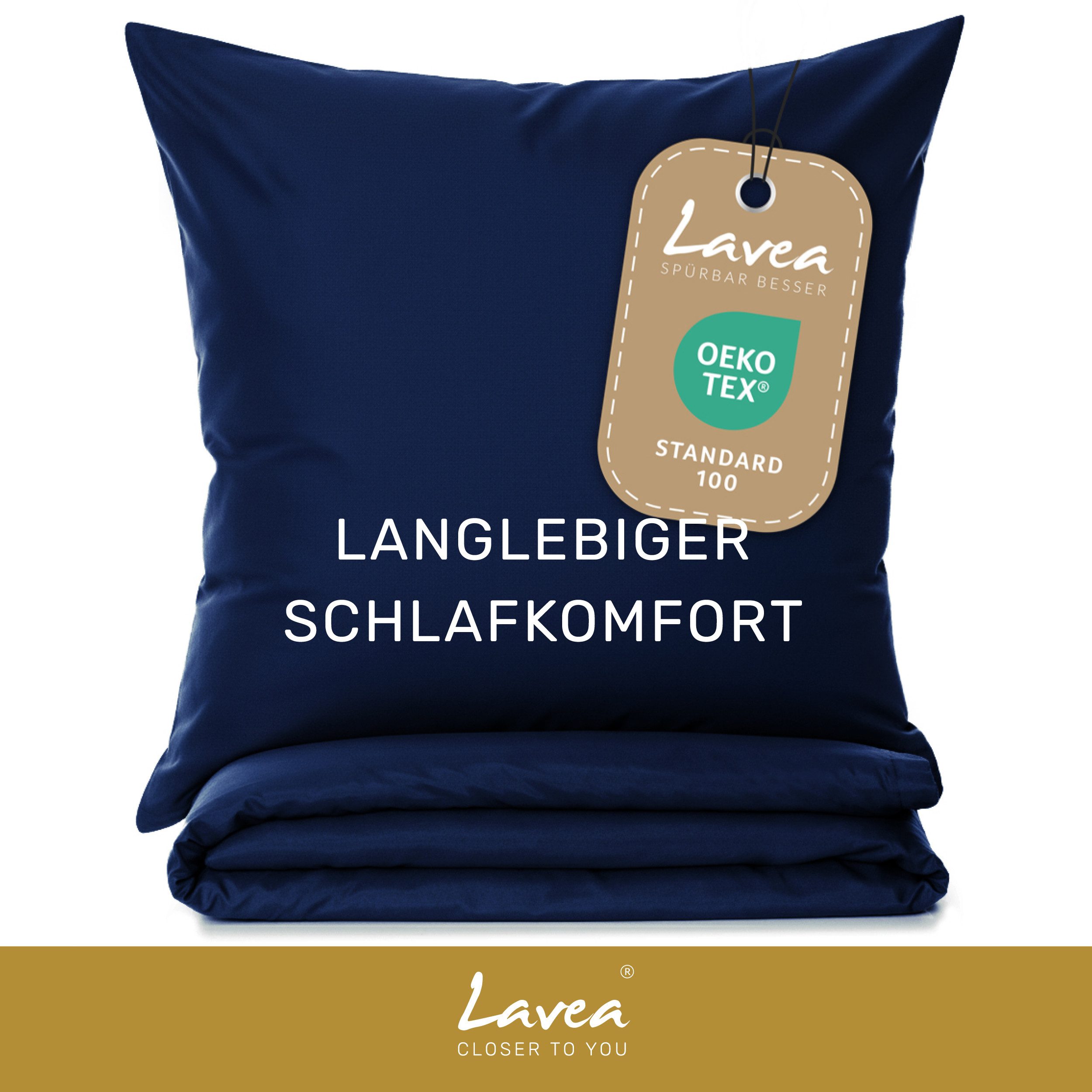 Lavea Bettwäsche Mikrofaser Bettwäsche-Sets mit Kissenbezügen und Bettbezüg günstig online kaufen