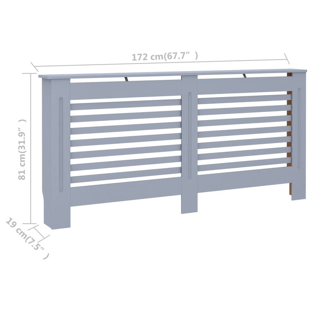 vidaXL Heizkörper-Wäschetrockner Heizkörperverkleidung Anthrazit 172 cm MDF 81 x x 19