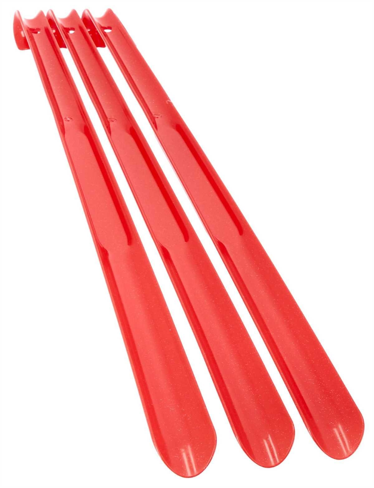 Lantelme Schuhlöffel 3 Stück Set 65 cm Kunststoff Schuhanzieher stabil Schuhanziehhilfe, Farbe Wählbar, Hergestellt in Deutschland, sehr Stabil, Rückenschonend