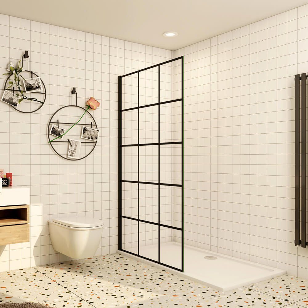Duschwand Walk in Dusche 8mm ESG Nano Glas Duschtrennwand Duschwand