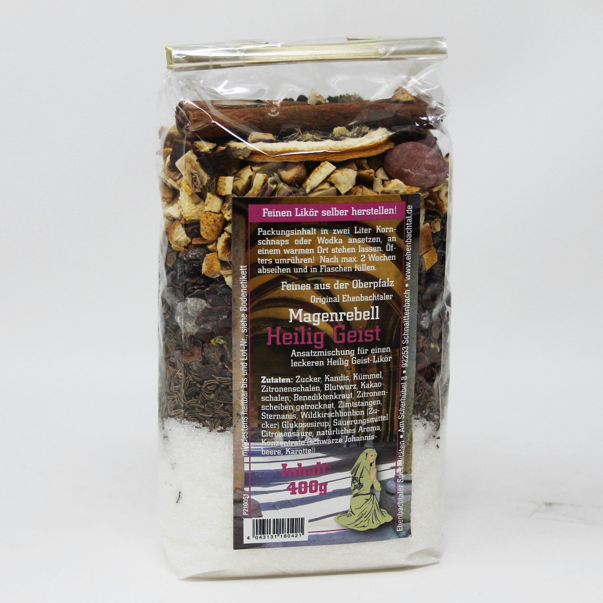 Biller Gewürz, Magenrebell Heilig Geist Likör Ansatzmischung Kräuterlikör 400g