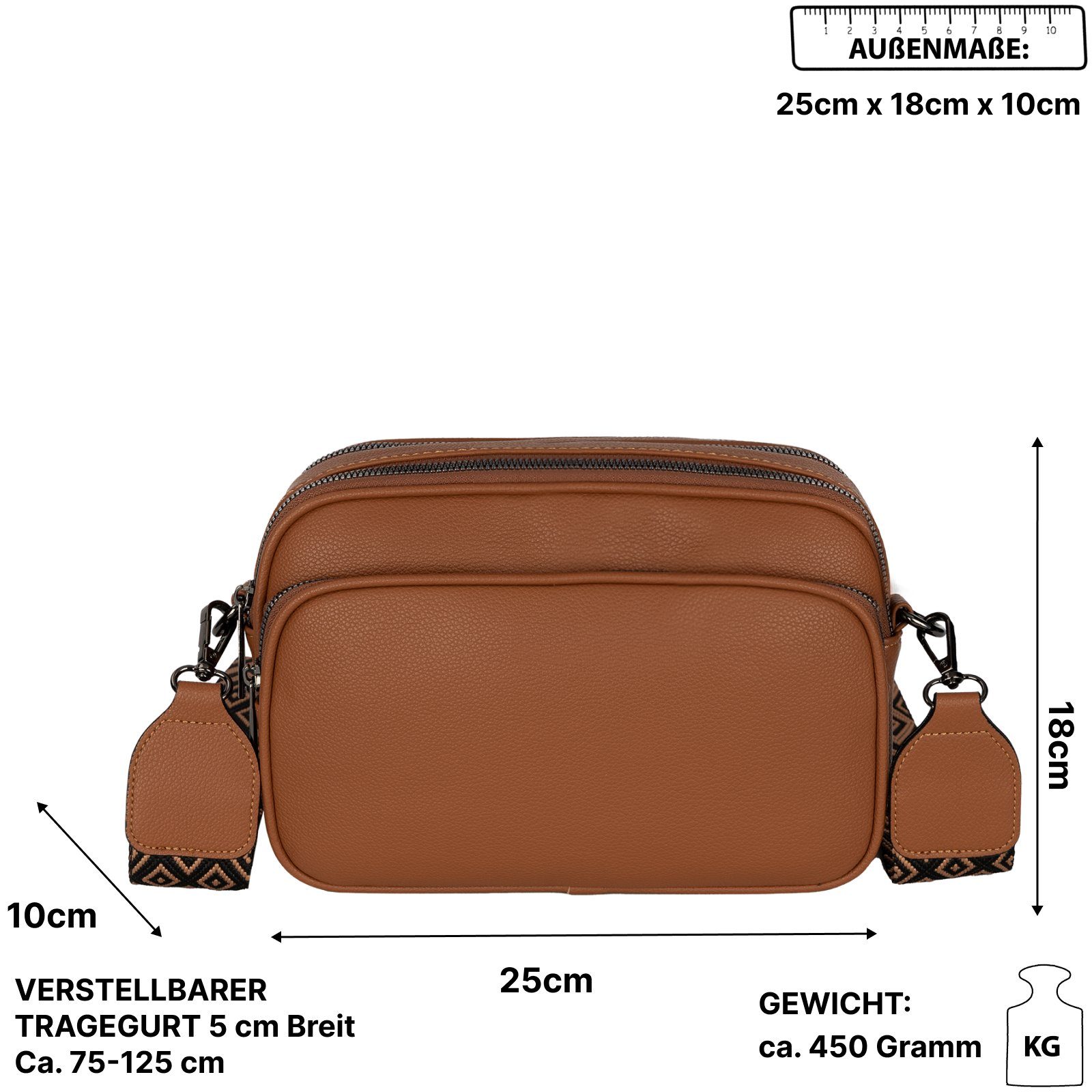 EAAKIE Gürteltasche Bauchtasche Umhängetasche Crossbody-Bag Kunstleder günstig online kaufen