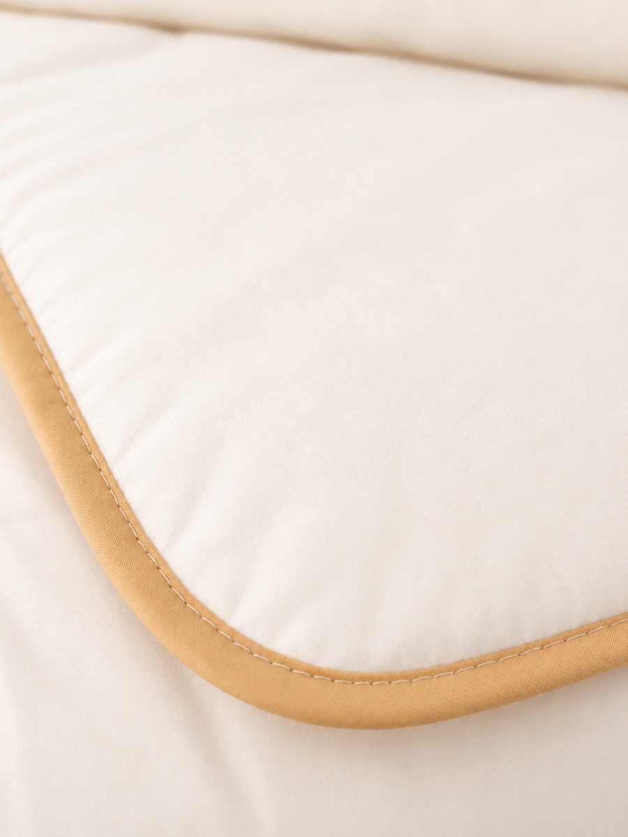Heubergshop Naturfaserbettdecke, Füllung: 40% Kapok und 60% Polyester, Kapok 135x200cm leichte 4-Jahreszeiten Bettdecke Kapokfasern waschbar