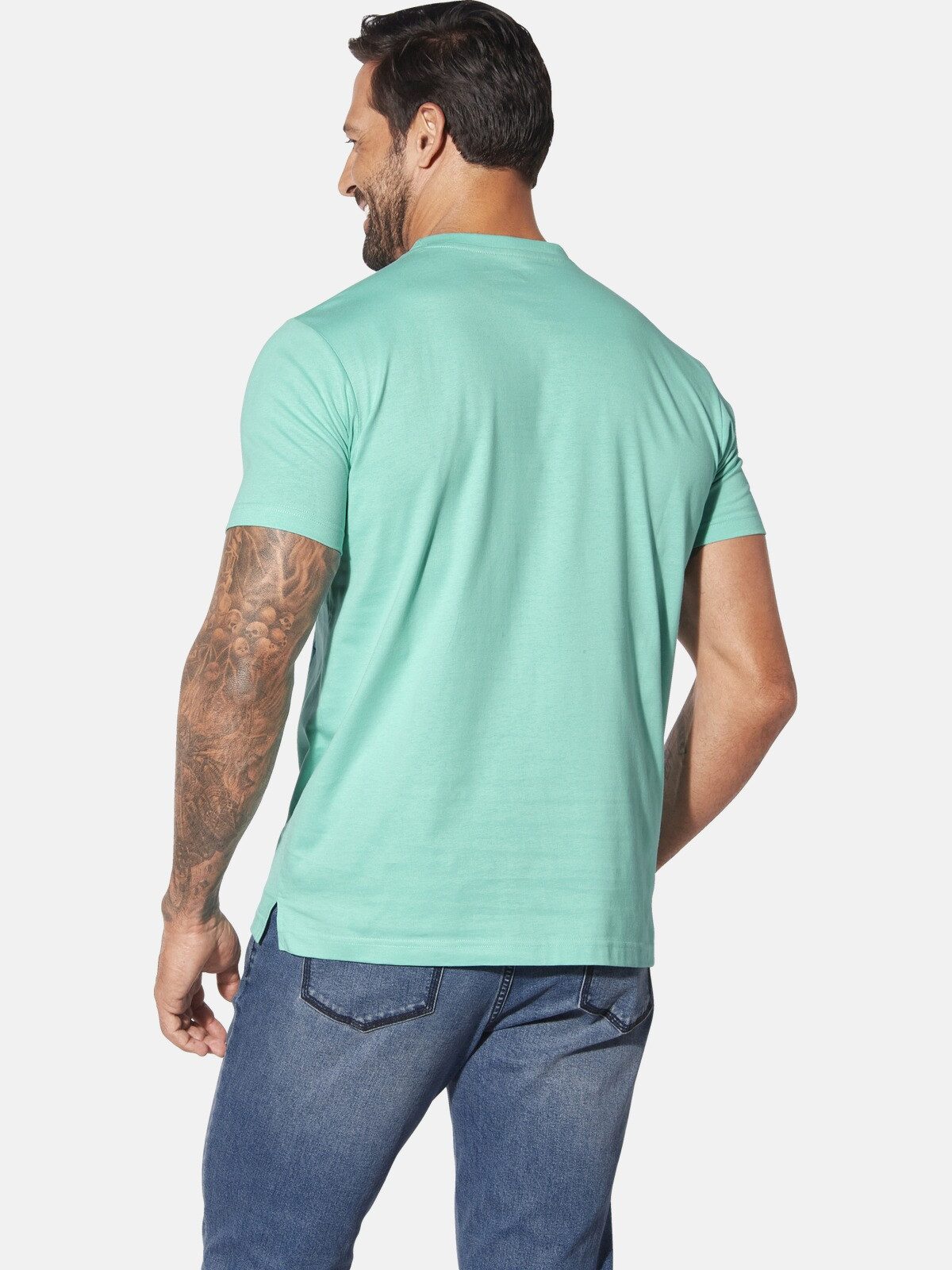 Jan Vanderstorm T-Shirt DOMINIK mit Saumschlitzen günstig online kaufen