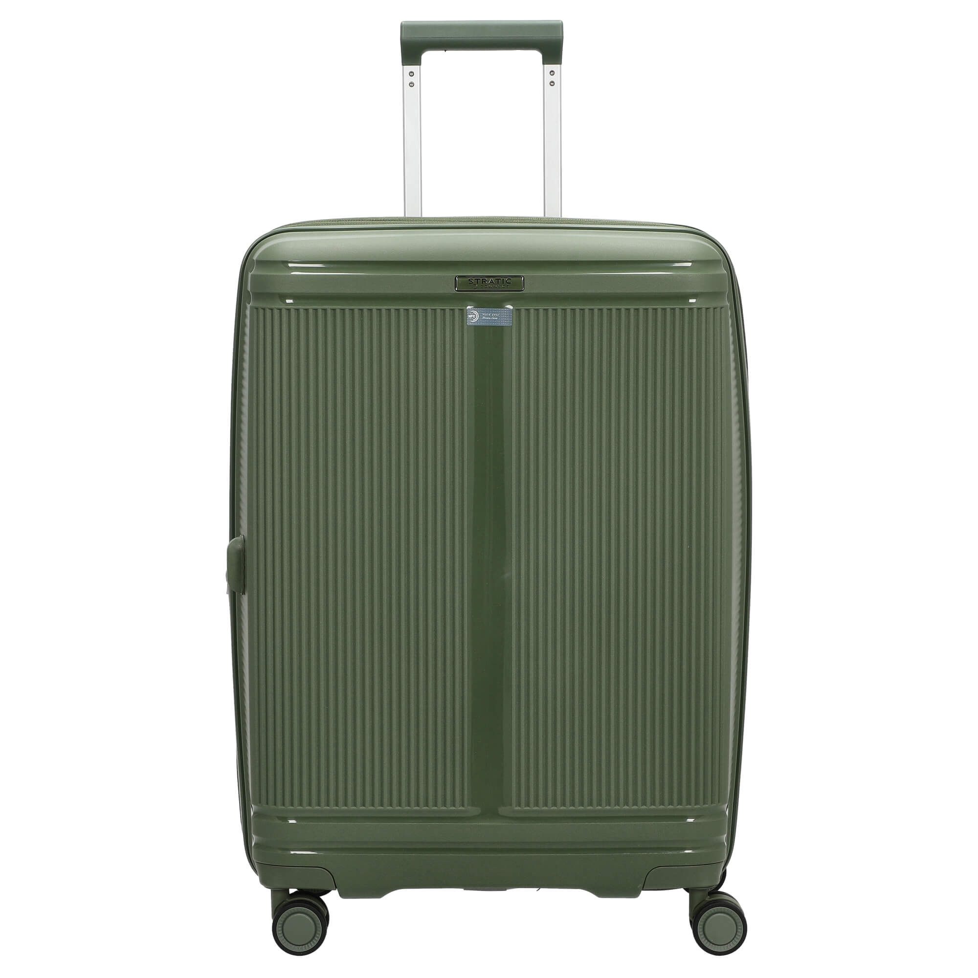 Stratic Koffer Straw T - 4-Rollen-Trolley 67 cm M erw. (olive), 4 Rollen Rollen