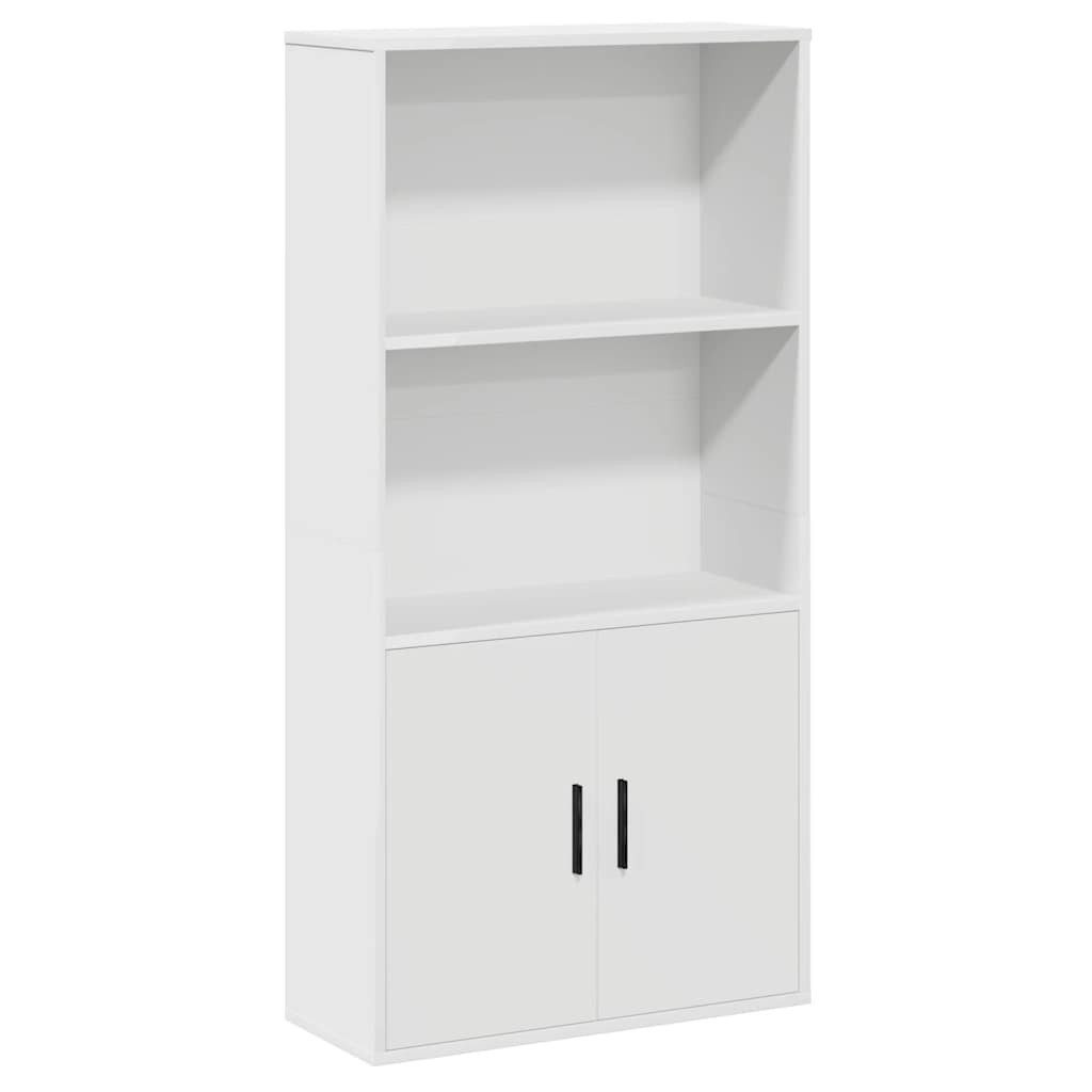vidaXL Bücherregal Bücherregal Weiß 60x24x120 cm Holzwerkstoff, 1-tlg.
