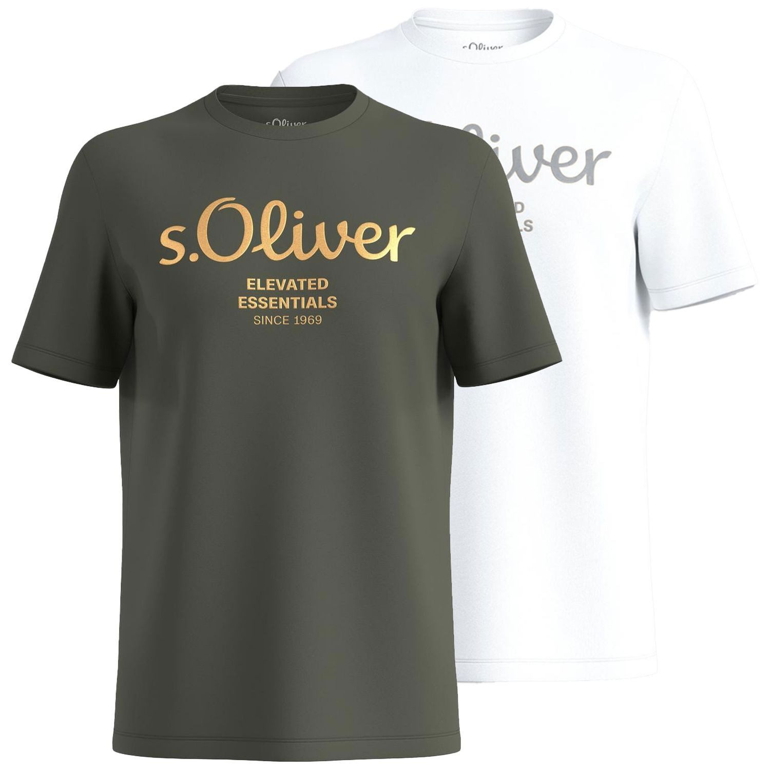 s.Oliver T-Shirt Casual (2-tlg) mit Rundhals-Ausschnitt, günstig online kaufen