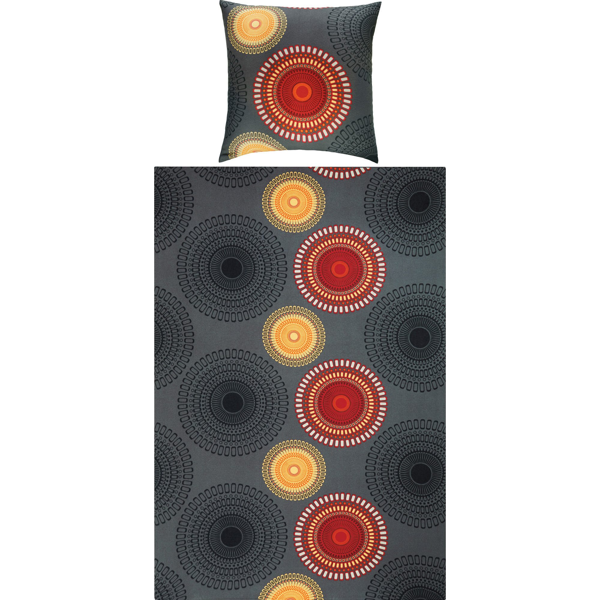 REDBEST Bettwäsche Bettwäsche, Biber, Kreise günstig online kaufen