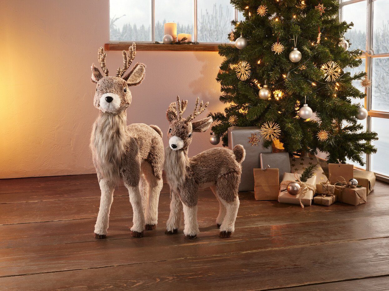 Home-trends24.de Weihnachtsfigur Dekofigur Weihnachtsfigur Rentier Groß Kle günstig online kaufen