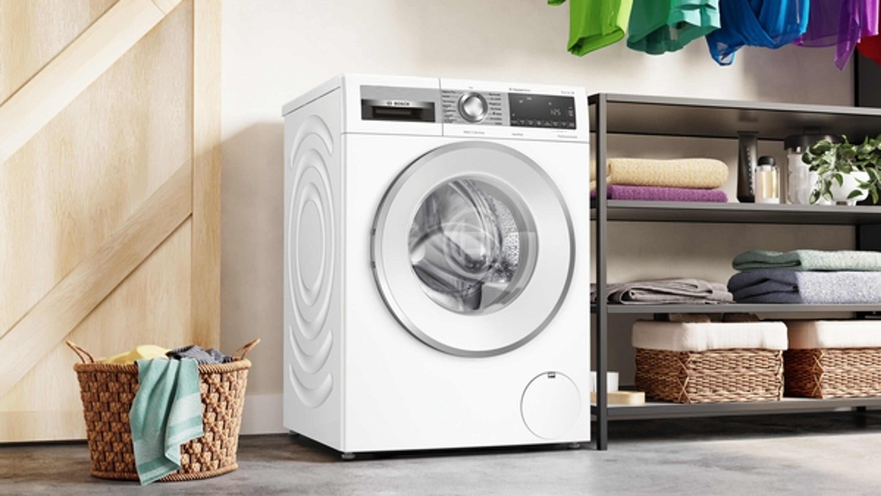 BOSCH Waschmaschine 6 WGG2441H0, 9 kg, 1400 U/min, Eco Silence Drive, AquaStop, Nachlegefunktion