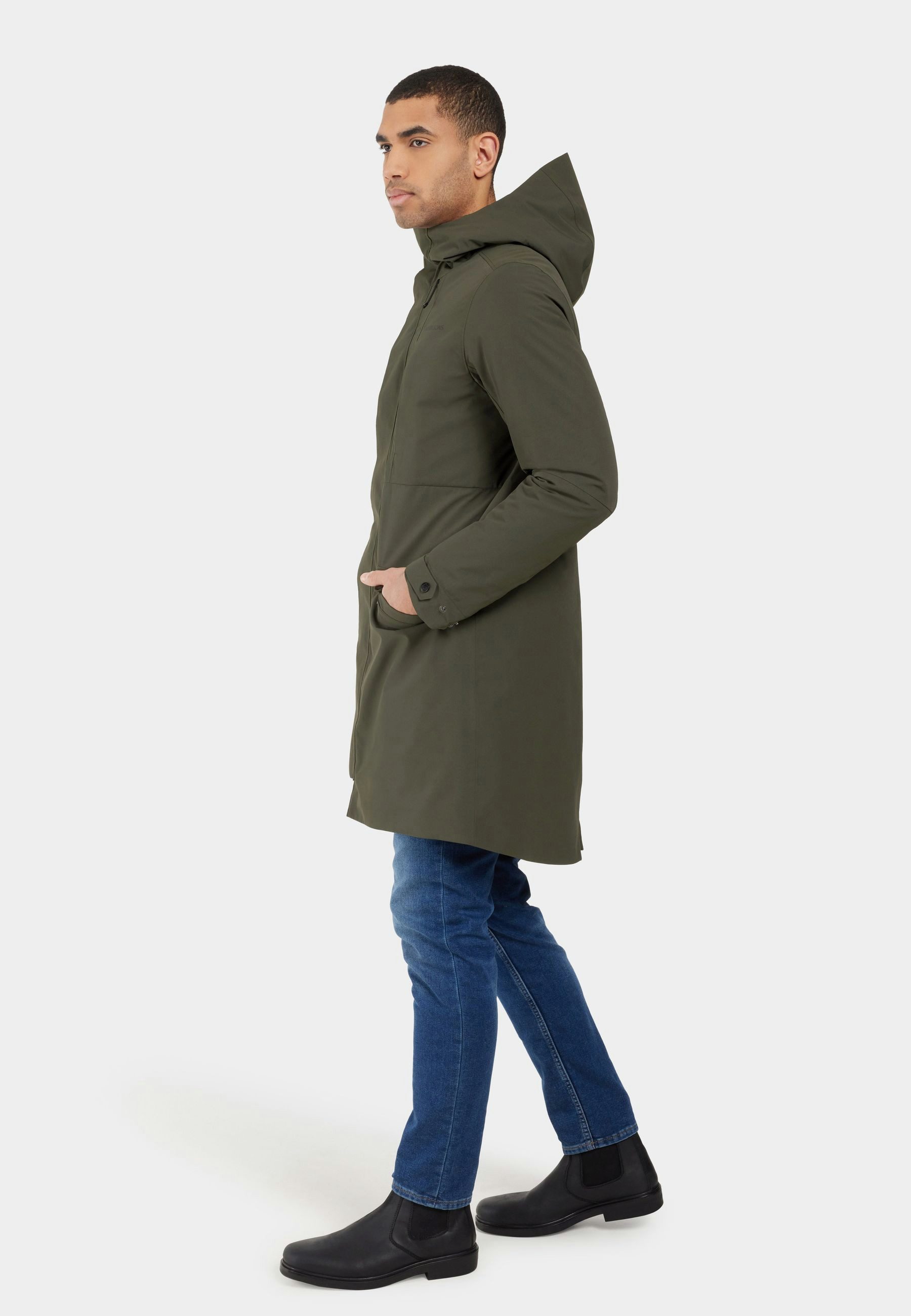 Didriksons Funktionsparka Herren Winterjacke Winterparka Wasserdicht FALKE mit Kapuze mit Taschen