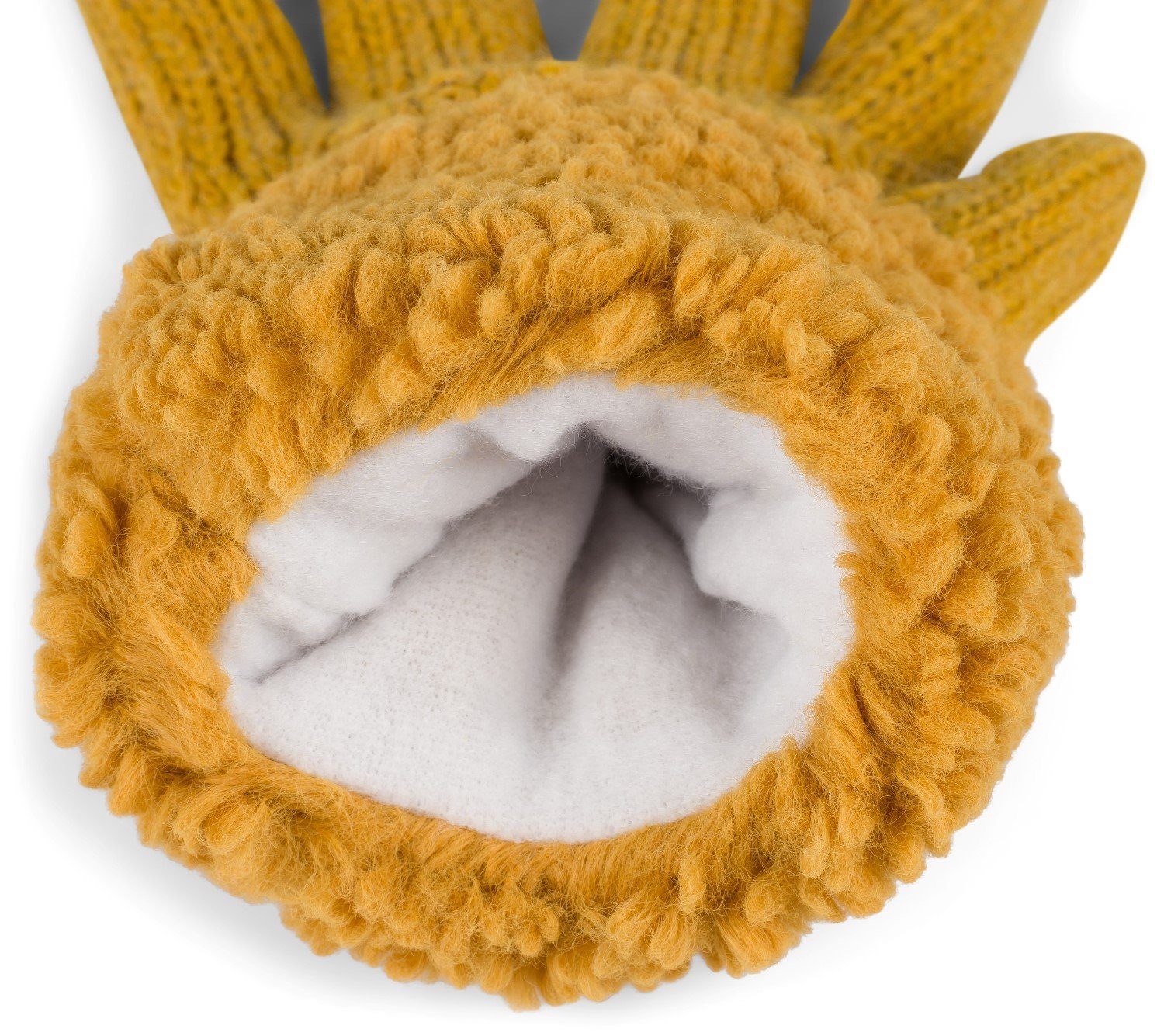 styleBREAKER Strickhandschuhe Strickhandschuhe mit Perlmuster und Fleece (1 günstig online kaufen