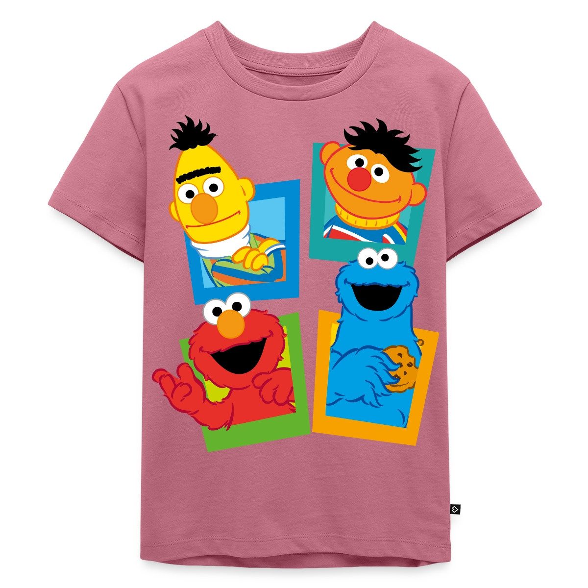T-Shirt Sesamstraße Kacheln Ernie und Bert Kinder Premium T-Shirt