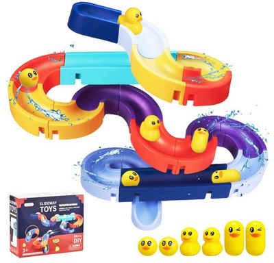 XDeer Badespielzeug Badespielzeug,Badewannenspielzeug Kinder,DIY Kugelbahn Badewannen (34-tlg), Spielzeug Kinder Badespielzeug ab 3-6 Jahre, Wasserspielzeug Kinder