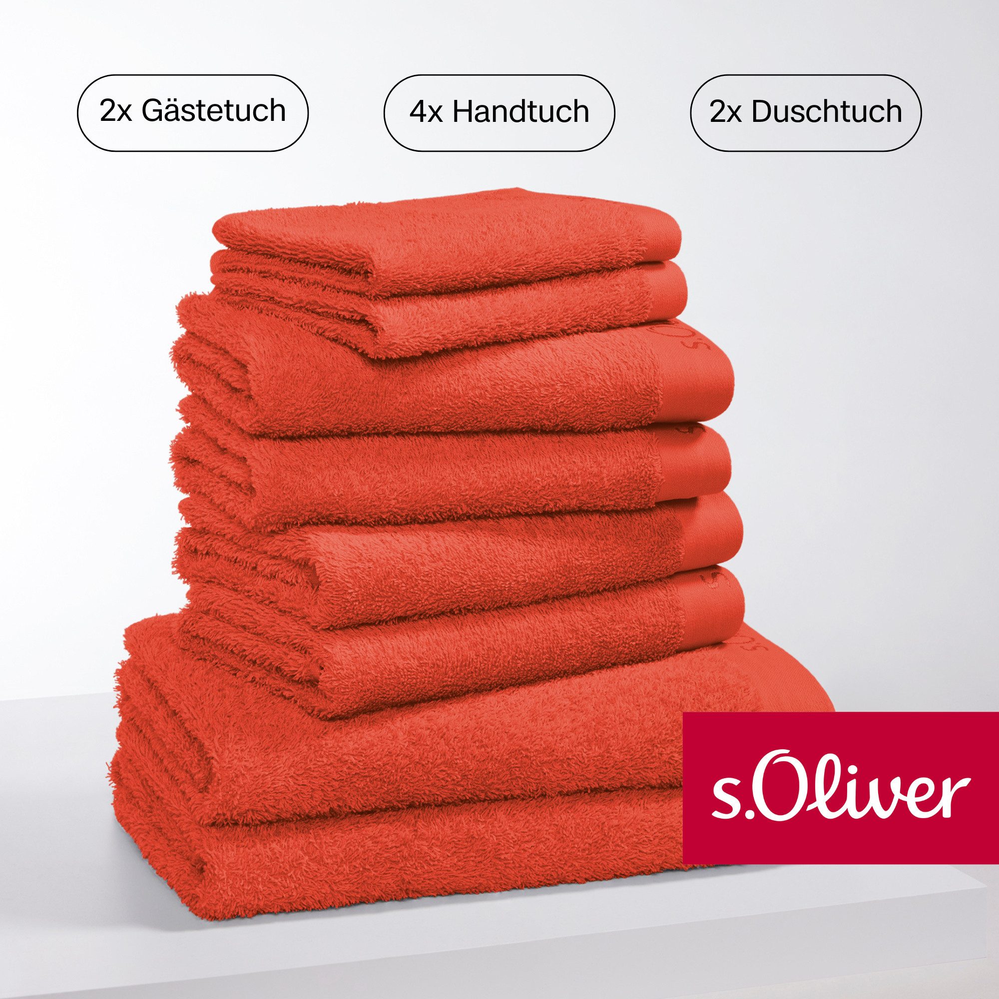 s.Oliver Handtuch Set »s.Oliver, Premium Qualität, 600 gr/m²«, Set, 8 tlg., günstig online kaufen