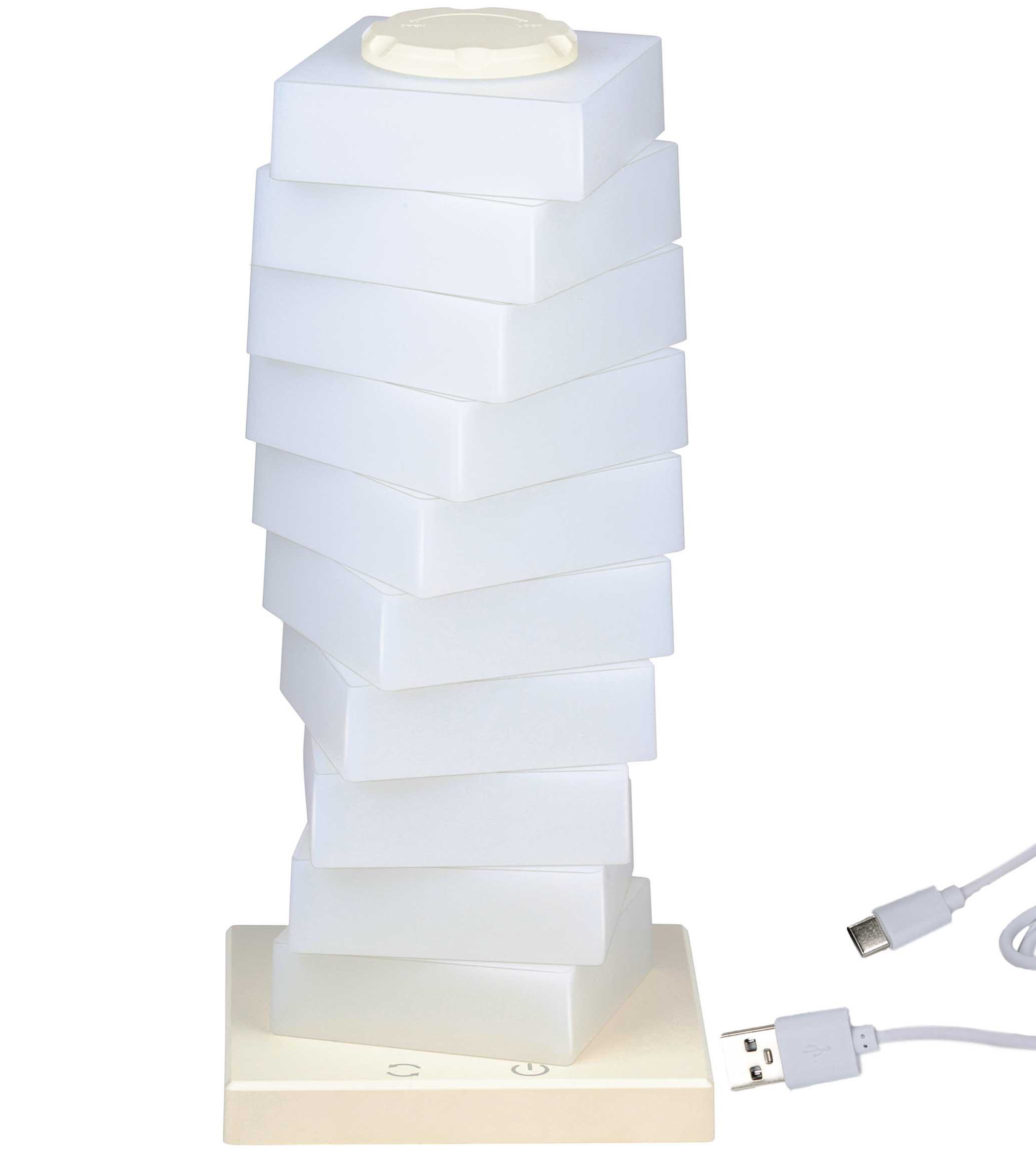 Grundig LED Tischleuchte Tischlampe mit Farbwechsel in 6 Farben, LED fest integriert, Tischlampe