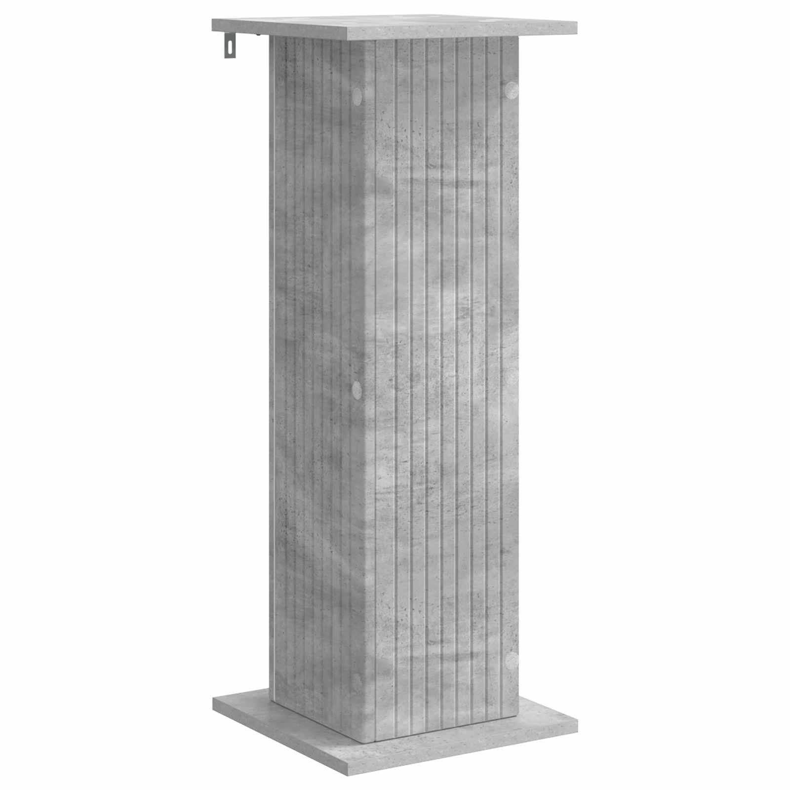 vidaXL Blumenständer Pflanzenständer Betongrau 30,5 x 30 x 80,5 cm Holzwerkstoff (1 St)