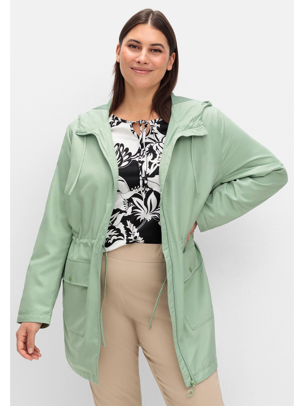 Sheego Outdoorjacke Große Größen mit Reißverschluss günstig online kaufen
