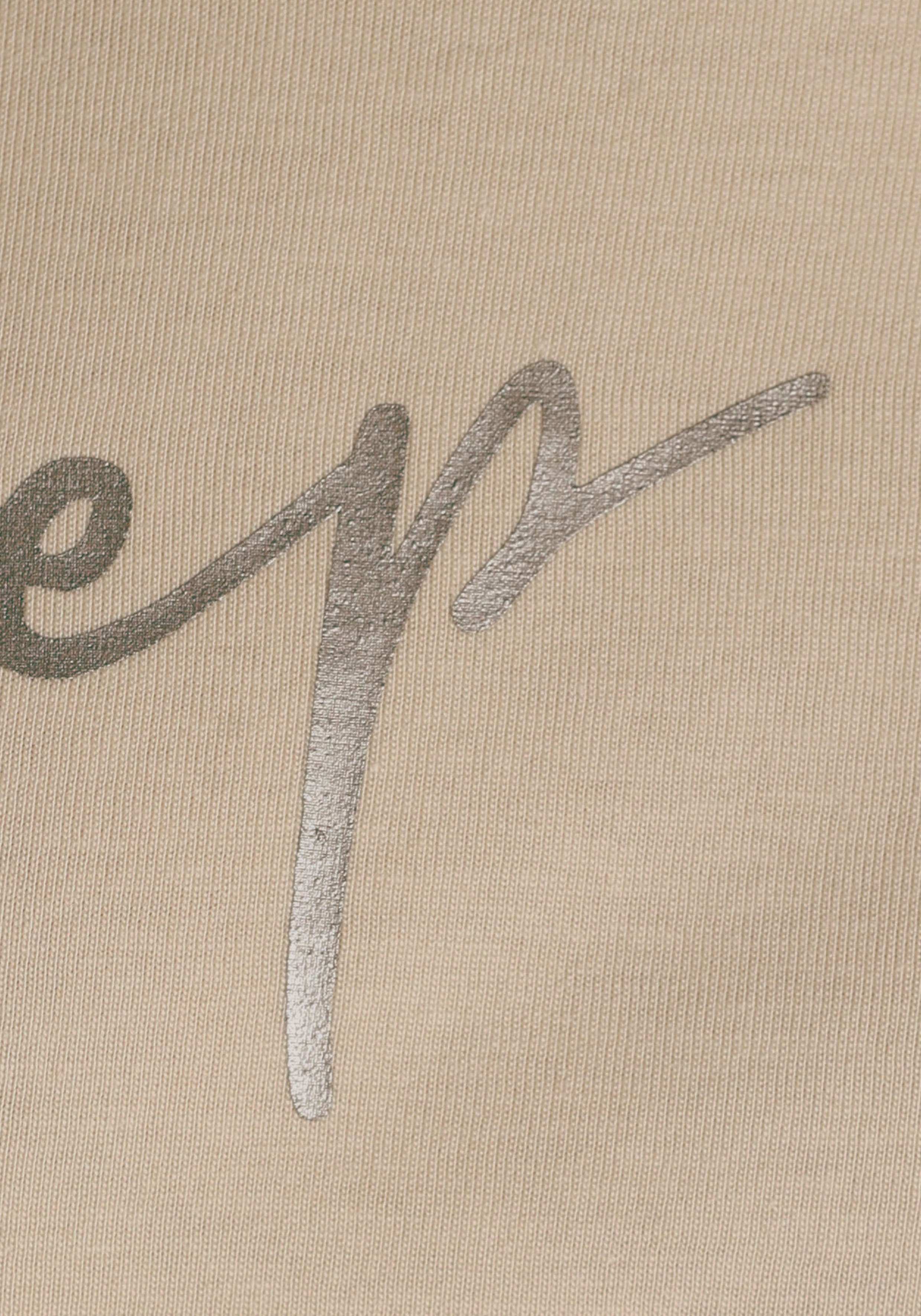 - Wording-Print mit 3/4-Arm-Shirt NEUE KOLLEKTION Boysen's liebevollem
