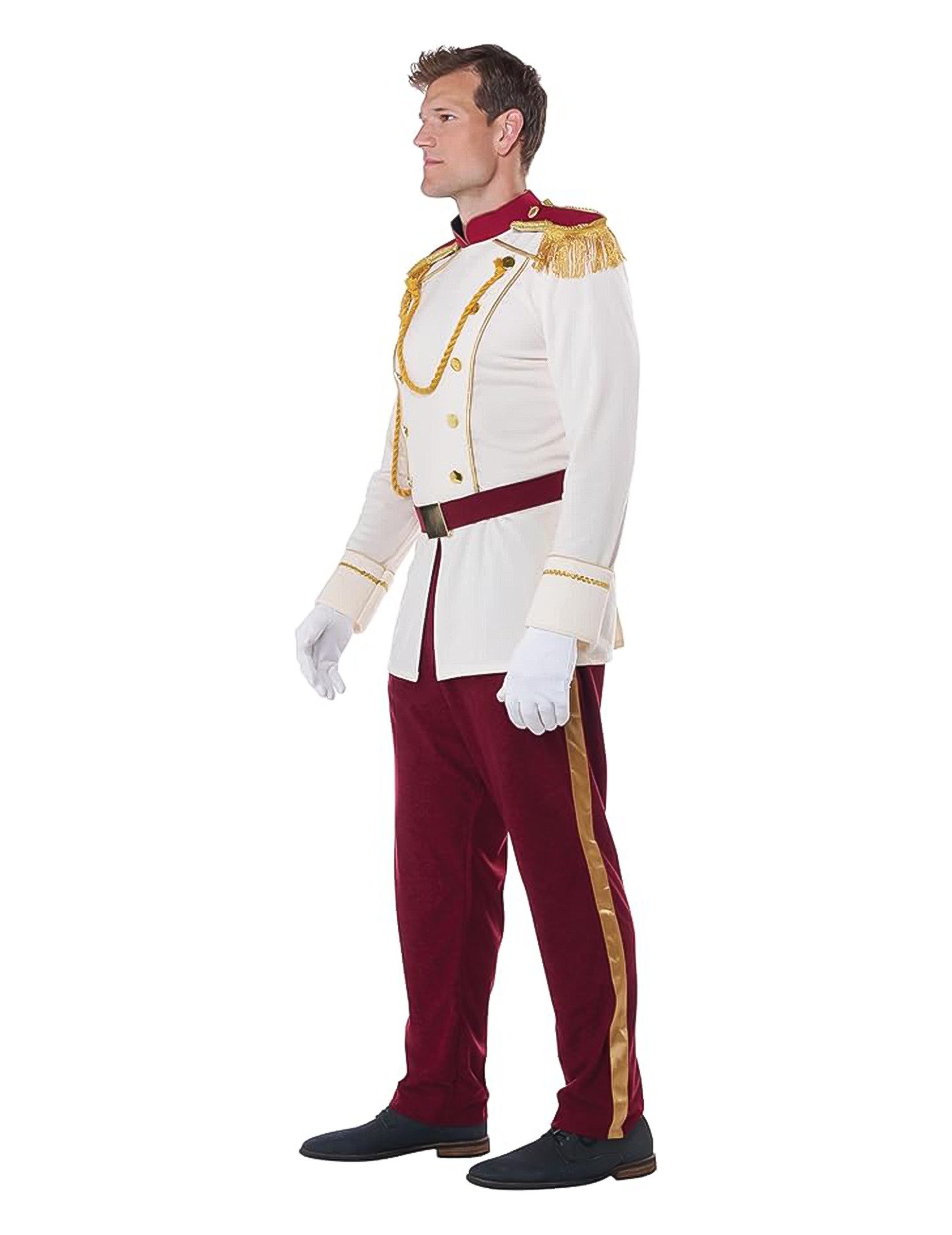 California Costumes Kostüm Märchenhaftes Prinzenkostüm für Herren weiss-rot-gold