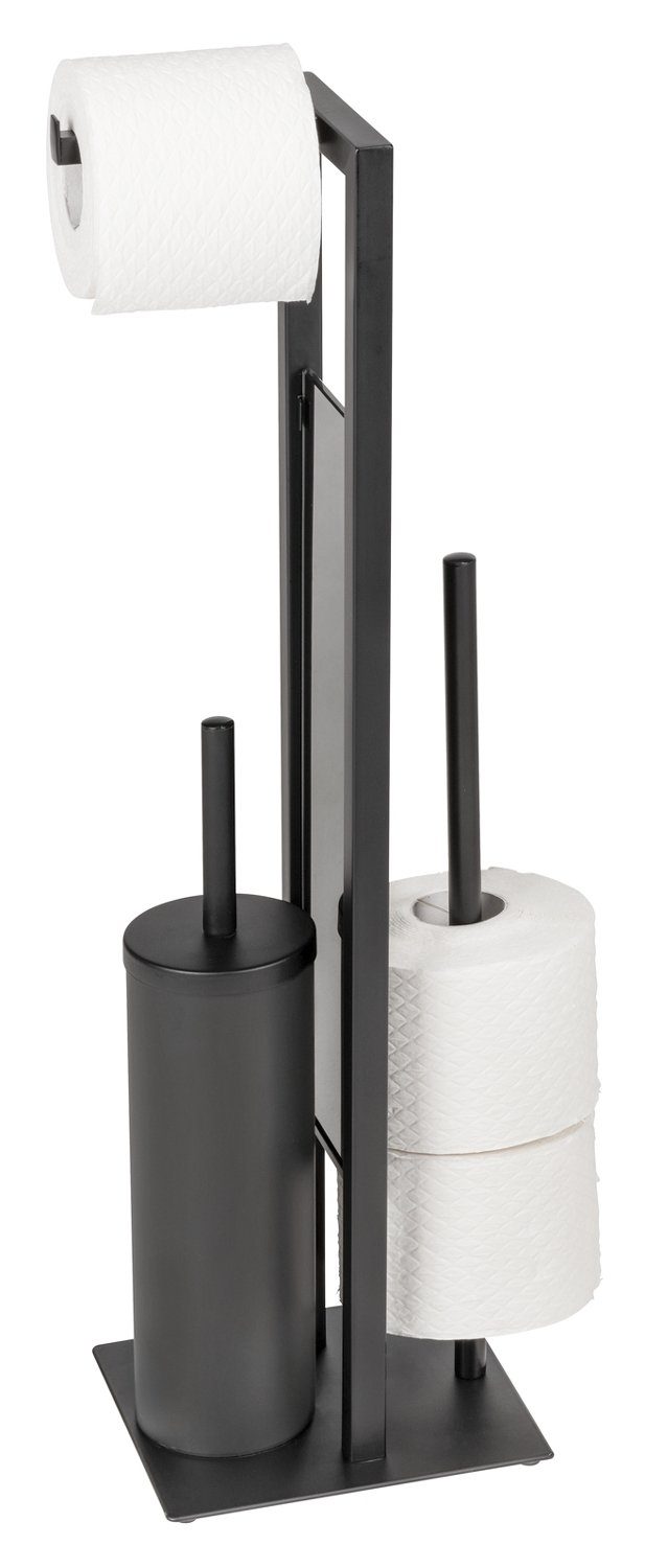 WENKO WC-Garnitur RIVALTA, Schwarz, H 70 günstig online kaufen