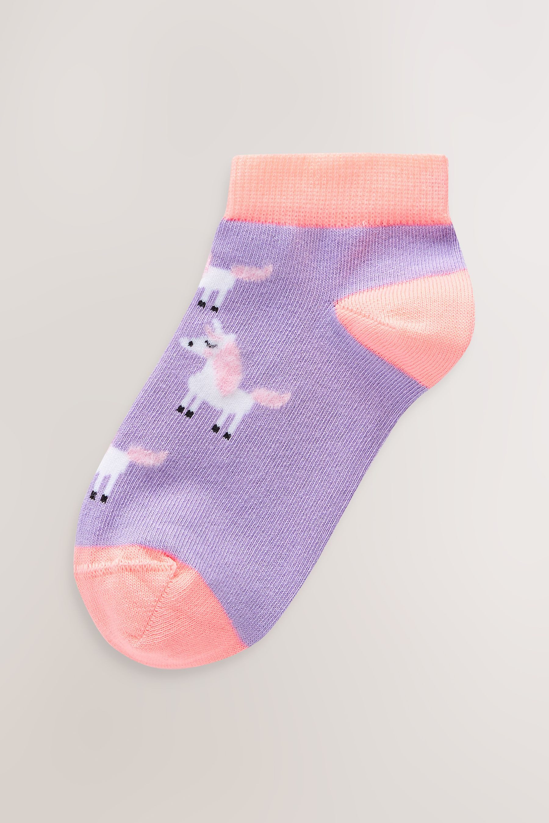Next Sneakersocken Sneakersocken Einhorn mit Baumwolle, 5er-Pack (5-Paar)