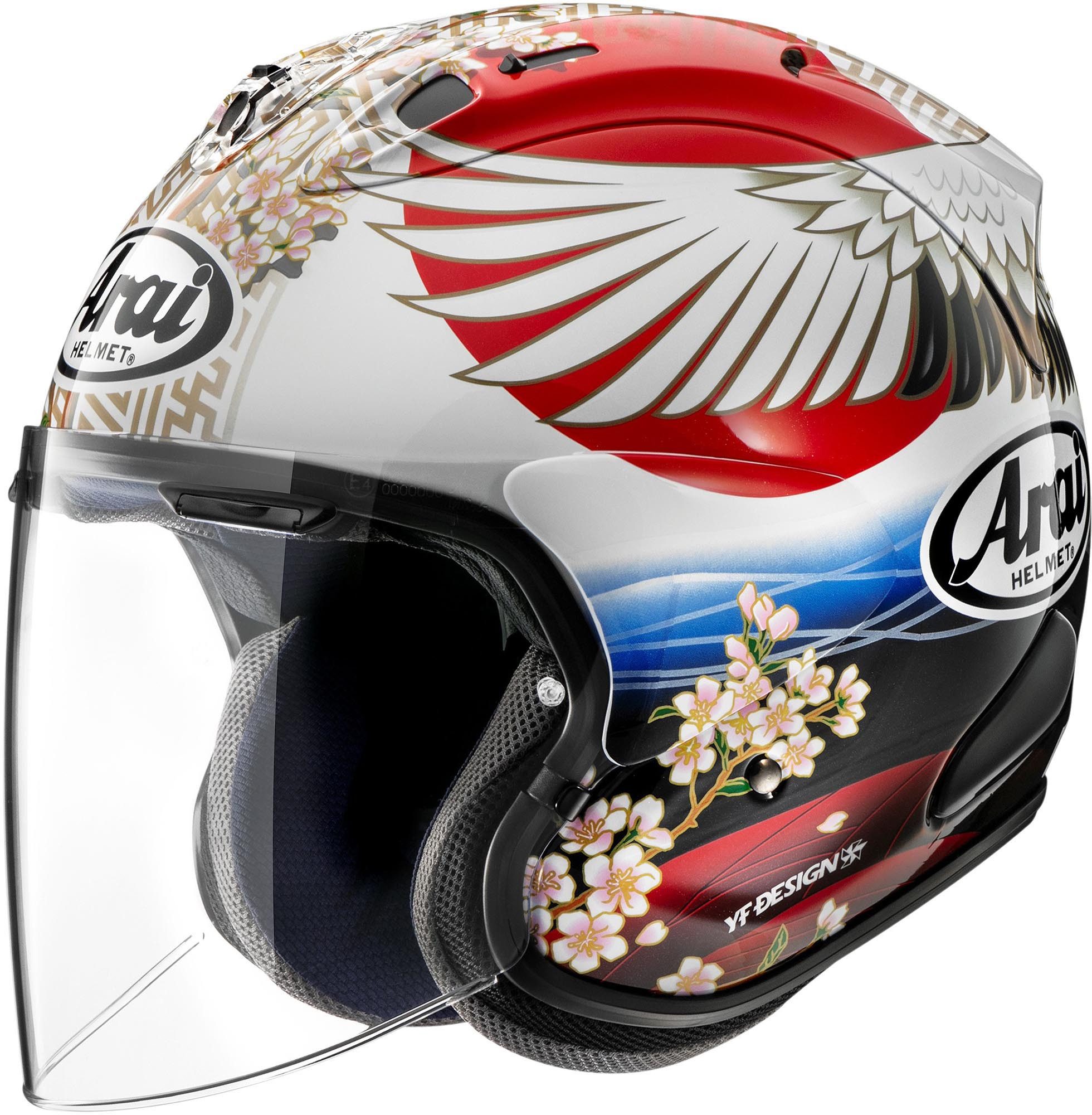 Arai Motorradhelm SZ-R Evo Tsubasa Replica Jethelm, Vorbereitet Für Kommunikationssystem,pinlockscheibe Enthalten,her