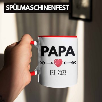 Trendation Tasse Trendation - Papa 2023 Du Wirst Papa Geschenk Schwangerschaft