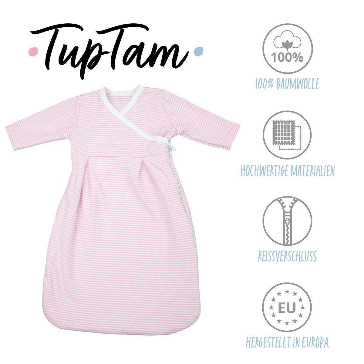 Rosa Unisex TupTam Langarm Babyschlafsack TupTam Innenschlafsack Baby Streifenmuster