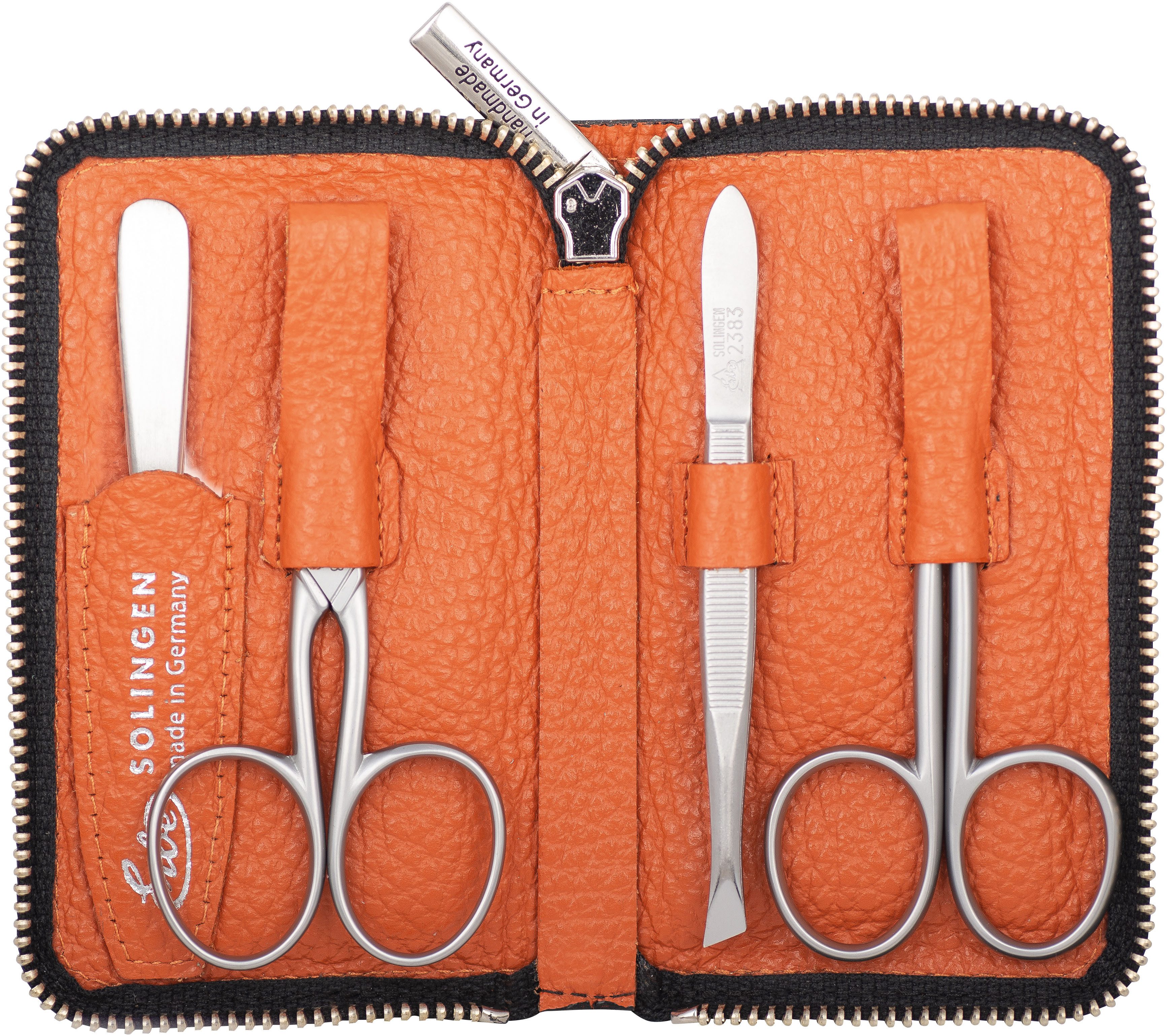 ERBE Maniküre-Etui Maniküre Set Reißverschluss-Etui Serie "Piemont", blau, günstig online kaufen