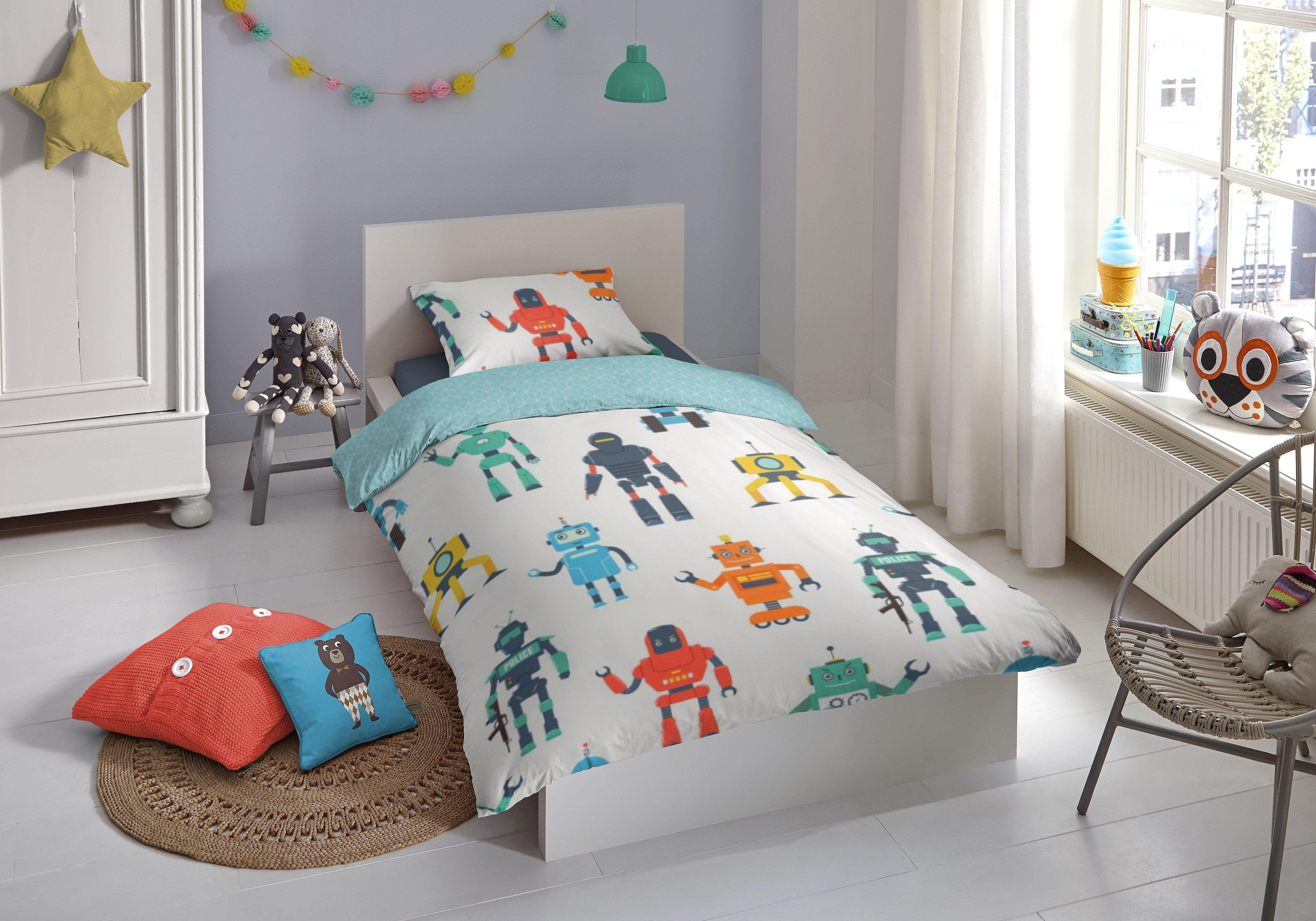 good morning Wendebettwäsche Robots, Renforcé, 2 günstig online kaufen