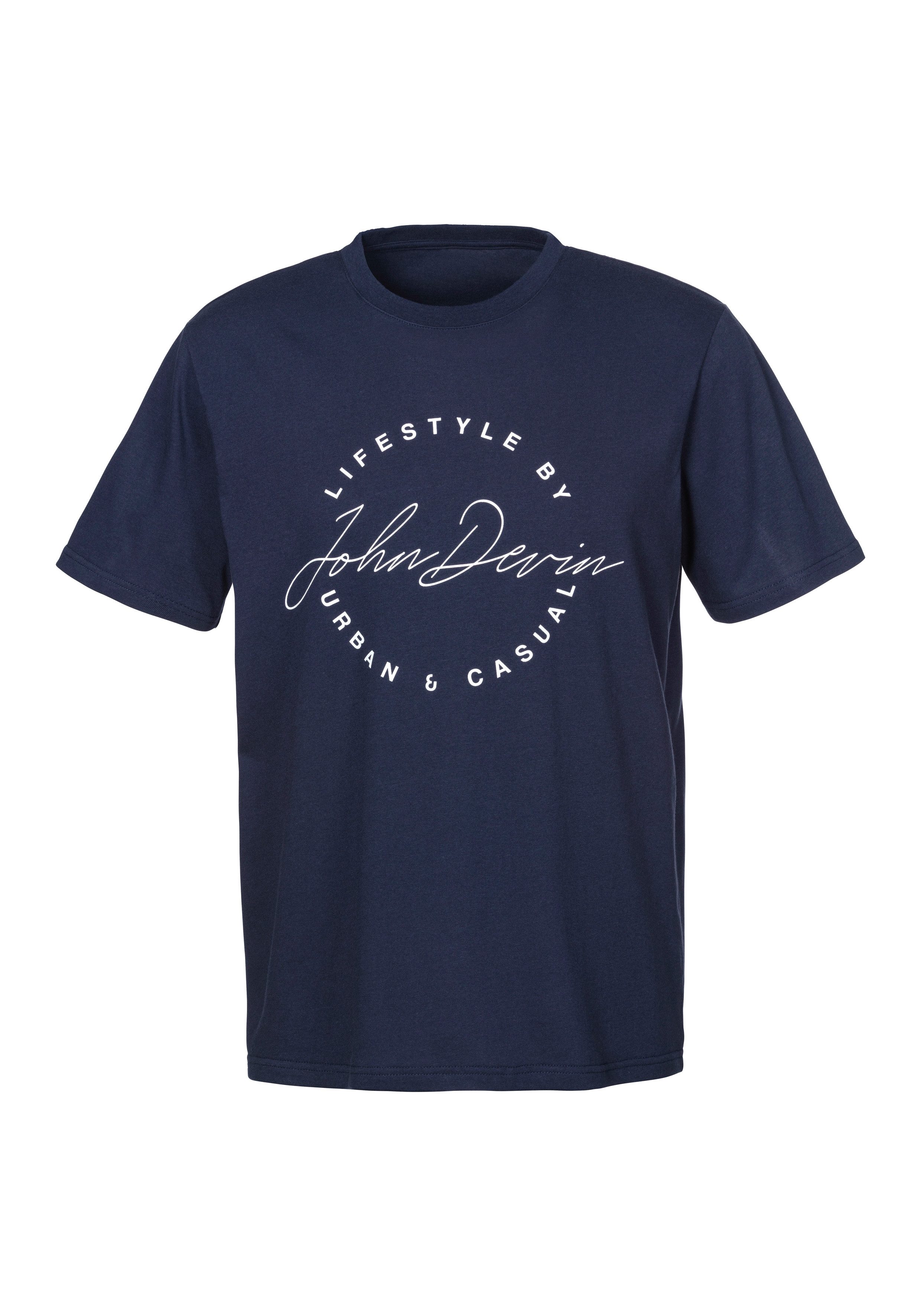 John Devin T-Shirt Rundhalsshirt mit Print günstig online kaufen