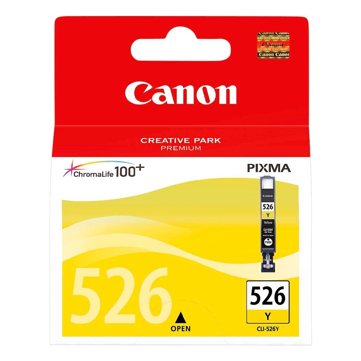Thumbnail - Canon CLI-526 Y Tintenpatrone (Original Druckerpatrone, gelb)