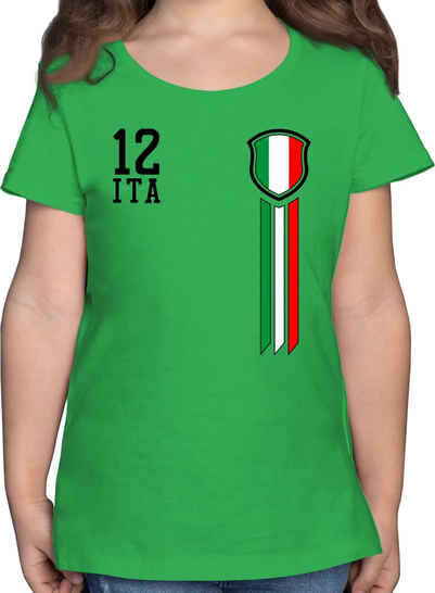 Shirtracer T-Shirt 12 Mann Italien 2024 Fussball EM Fanartikel Kinder
