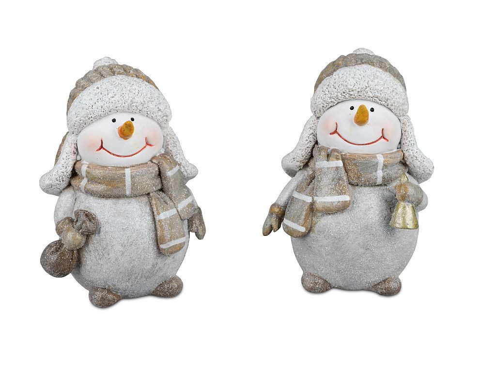 Schneemann Winterdekoration im 2er Set oder Einzeln 10 - 18 cm
