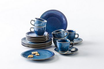 KAHLA Geschirr-Set Homestyle, 18 tlg (18-tlg), 6 Personen, Porzellan, Handglasiert, Made in Germany