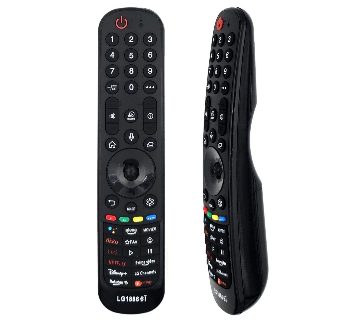 Alltro Universal LG Magic Fernbedienung mit Pointer und Sprachfunktion Fernbedienung (für LG UHD OLED QNED NanoCell 4K 8K Smart TV)