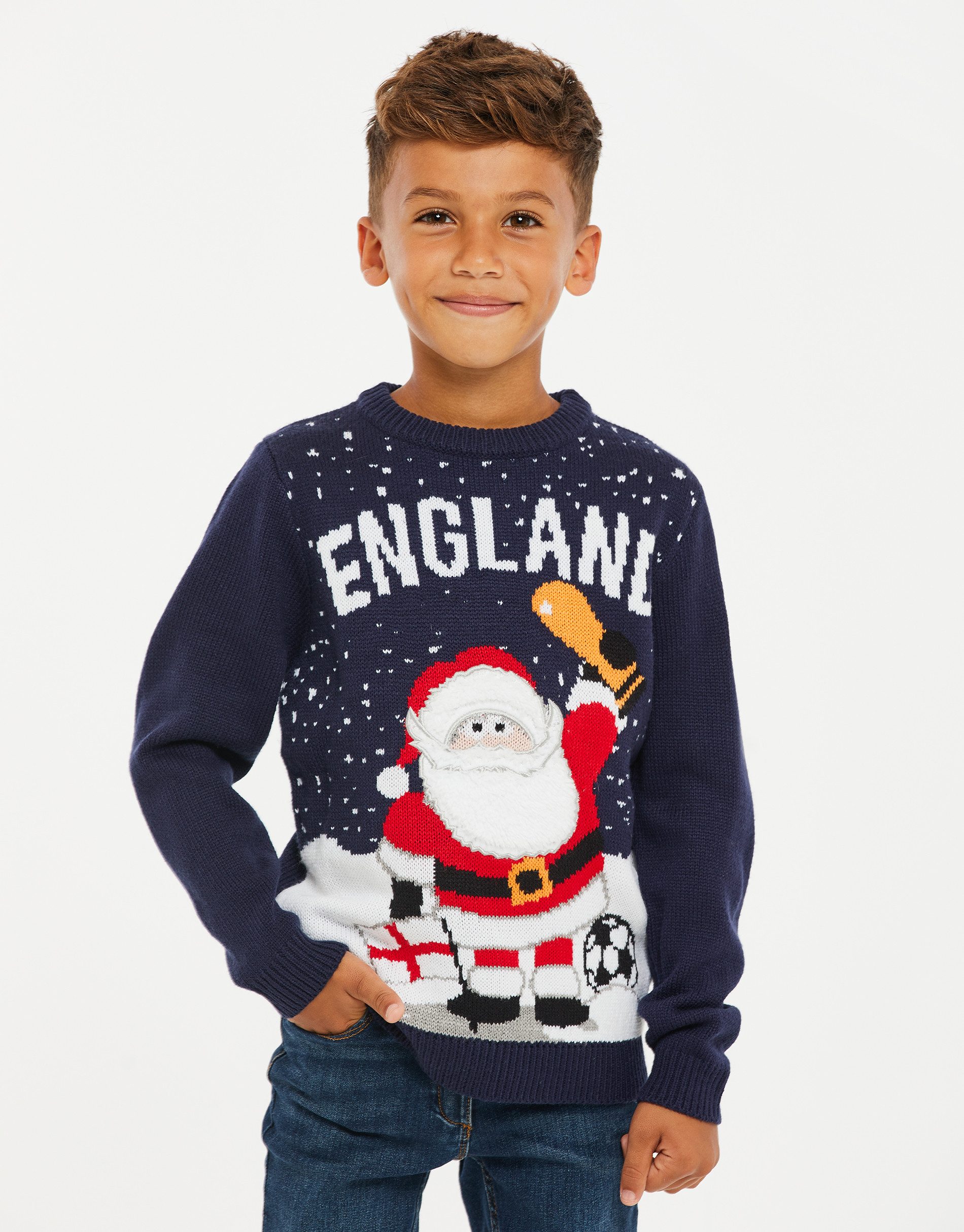 Rundhalspullover THB Xmas Jumper Engla