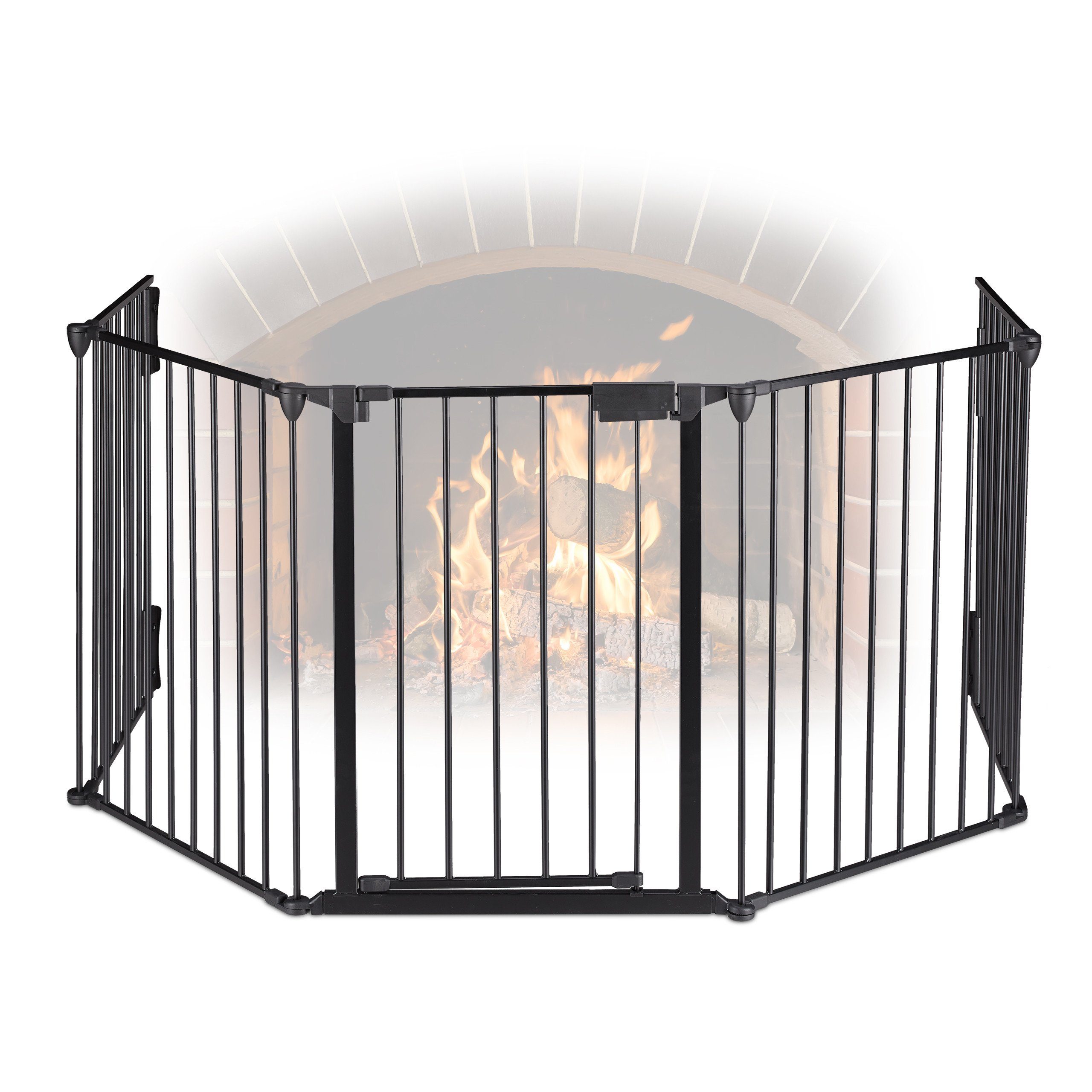 relaxdays Kamingitter Kaminschutzgitter 5-teilig günstig online kaufen