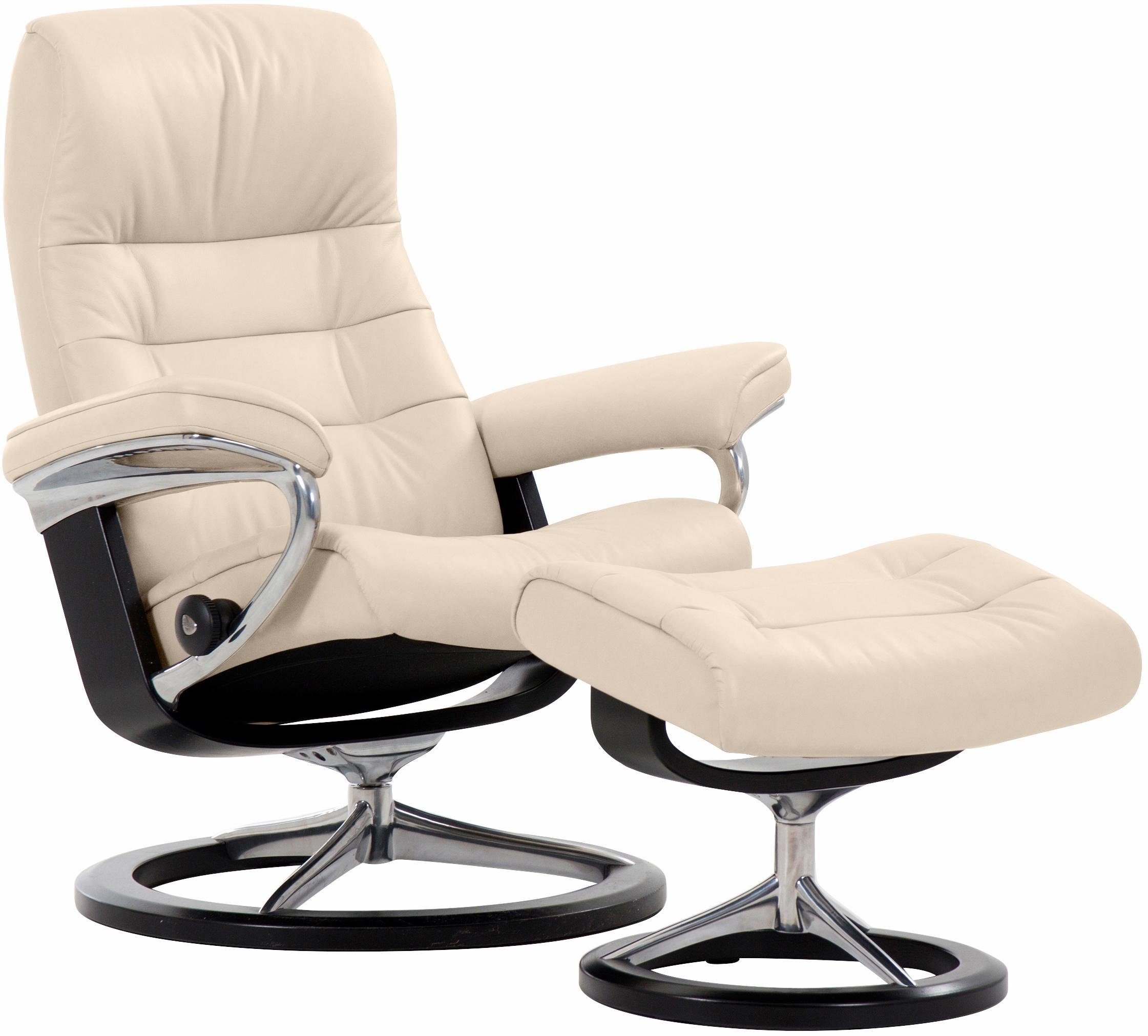 Stressless® Relaxsessel Opal (Set, Relaxsessel mit Hocker), mit Hocker, mit  Signature Base, Größe M, mit Schlaffunktion