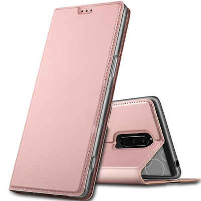 CoolGadget Handyhülle Magnet Case Handy Tasche für Sony Xperia 1 6,5 Zoll, Hülle Klapphülle Ultra Slim Flip Cover für Sony 1 Schutzhülle