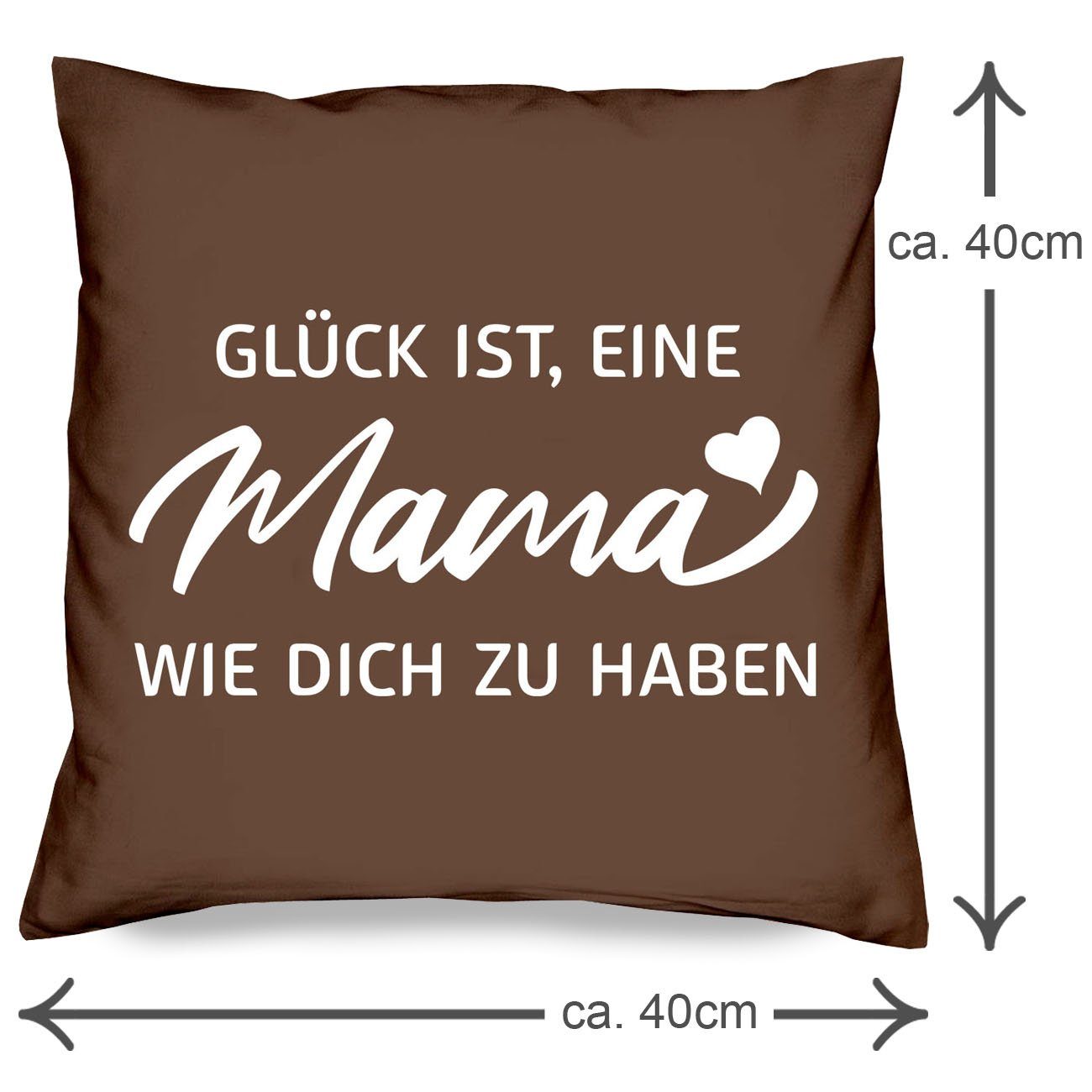 und Dekokissen Eltern Papa 2 + zu Soreso® Geschenk-Set Mama Geschenk Socken, Paar Kissen Weihnachten 2