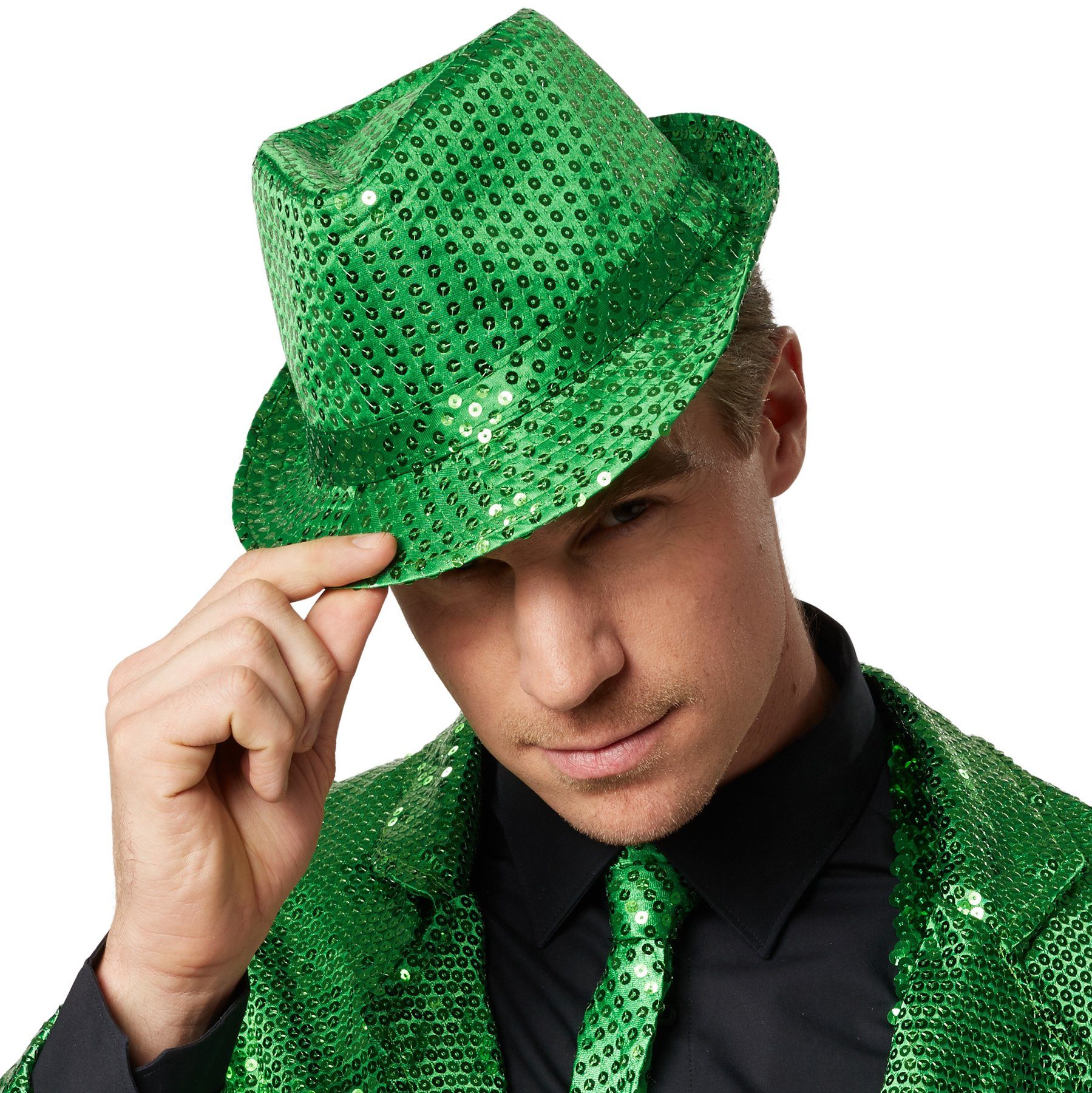 dressforfun Kostüm Partyhut mit Pailletten, Einfarbiger Hut in Einheitsgröß günstig online kaufen