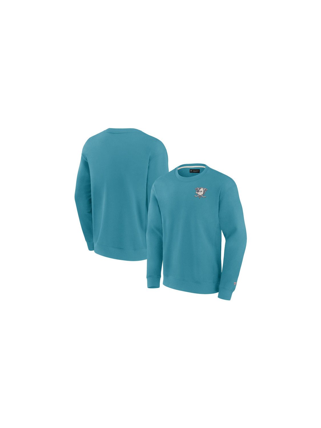 Anaheim Ducks Sweatshirt Anaheim Ducks Terrazzo Fleece Crew Sweatshirt
