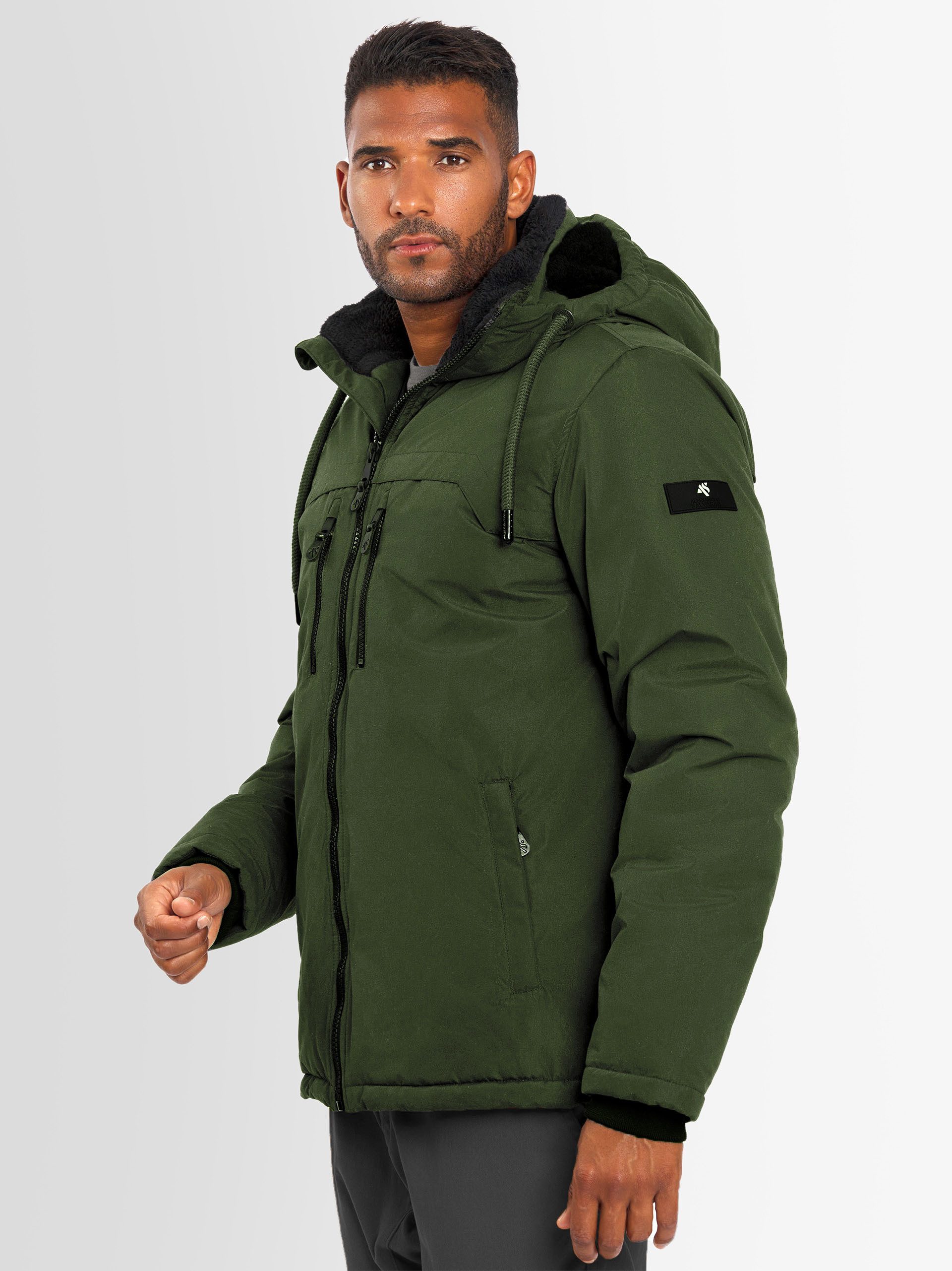 Alessandro Salvarini Winterjacke ASMori mit warmem Teddyfell